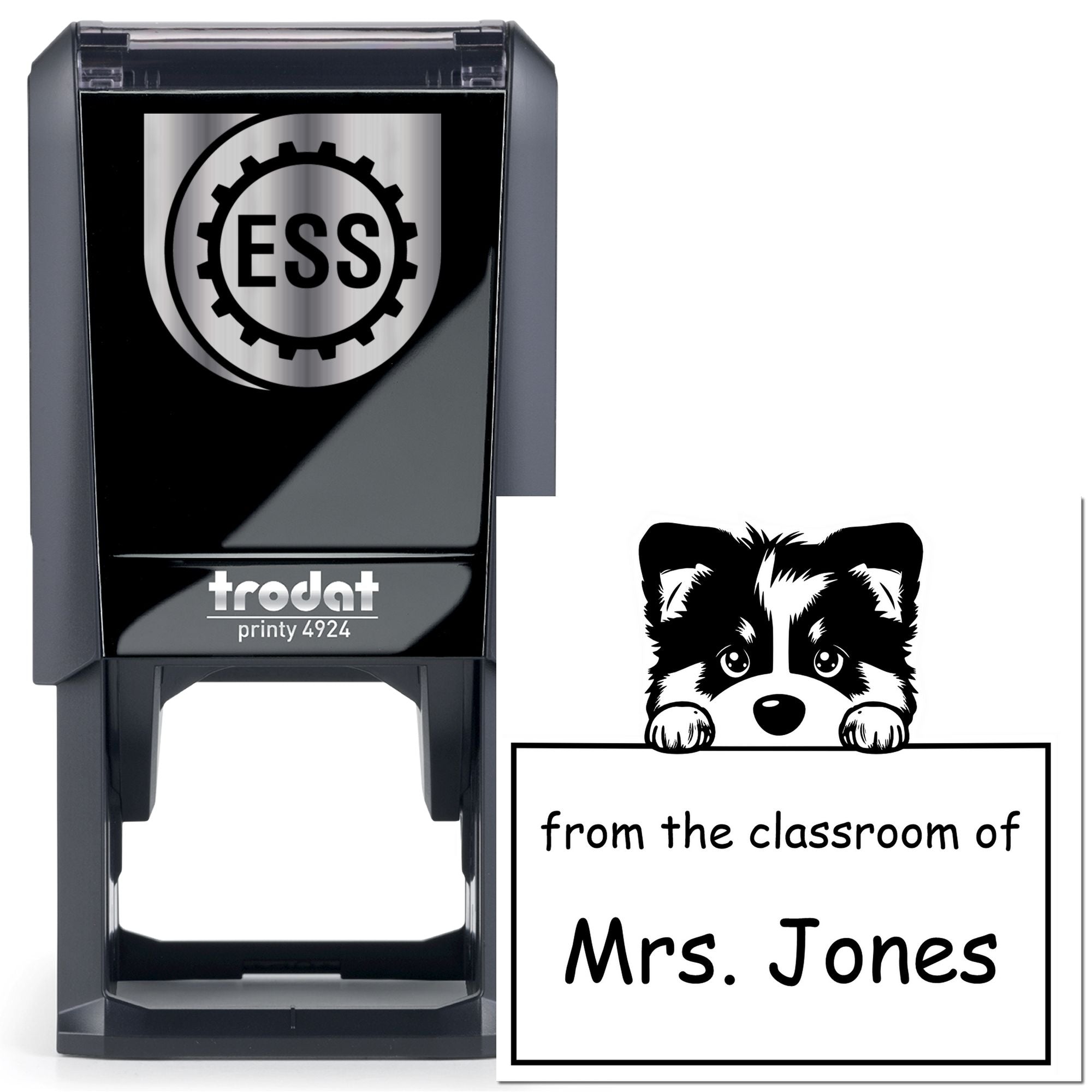 Self-Inking Alaskan Malamute Pet Themed Teacher's Stamper - Engineer Seal Stamps