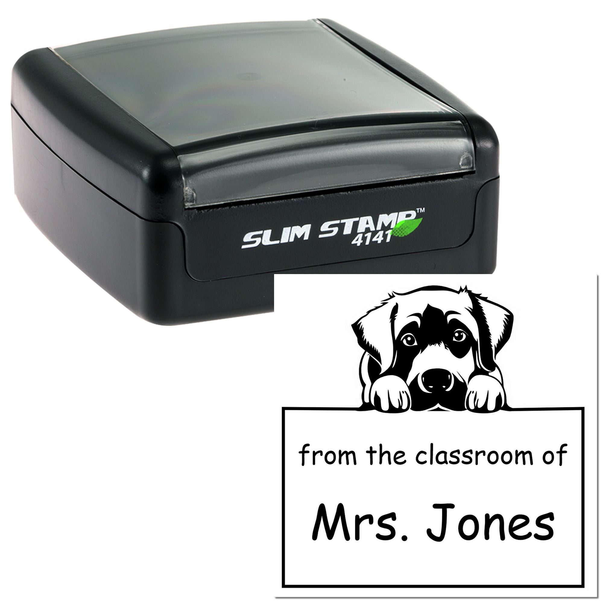 Anatolian Shepherd Personalizable Teacher's Stamp Pre-Inked - Engineer Seal Stamps