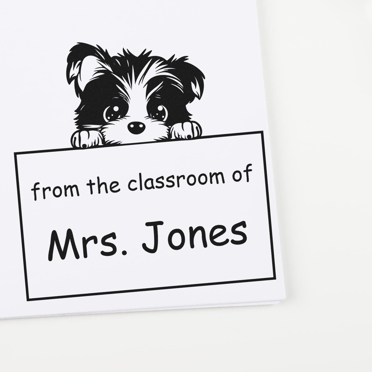 Self-Inking Biewer Terrier Pet Themed Teacher Classroom Stamp Stamper - Engineer Seal Stamps