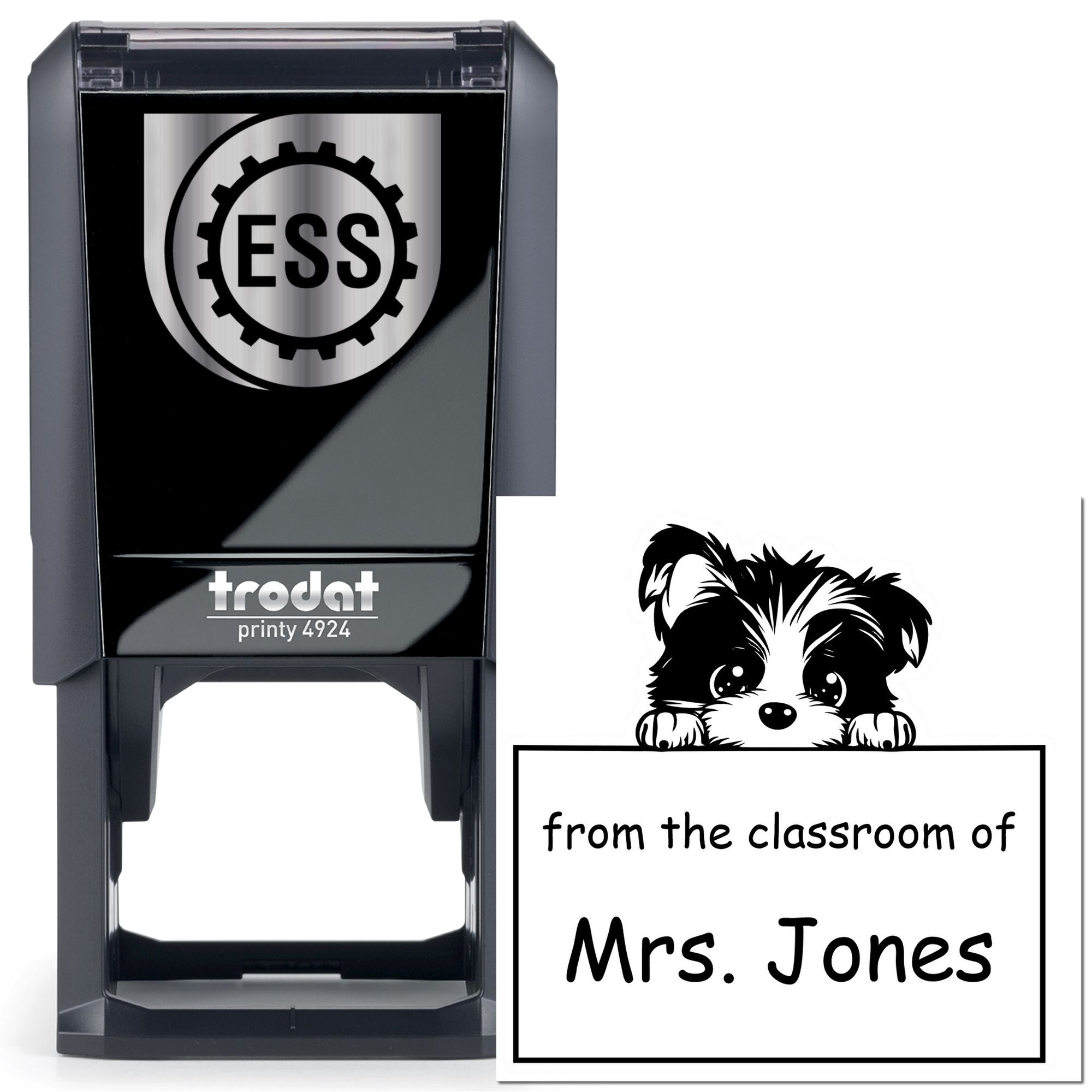 Self-Inking Biewer Terrier Pet Themed Teacher Classroom Stamp Stamper - Engineer Seal Stamps