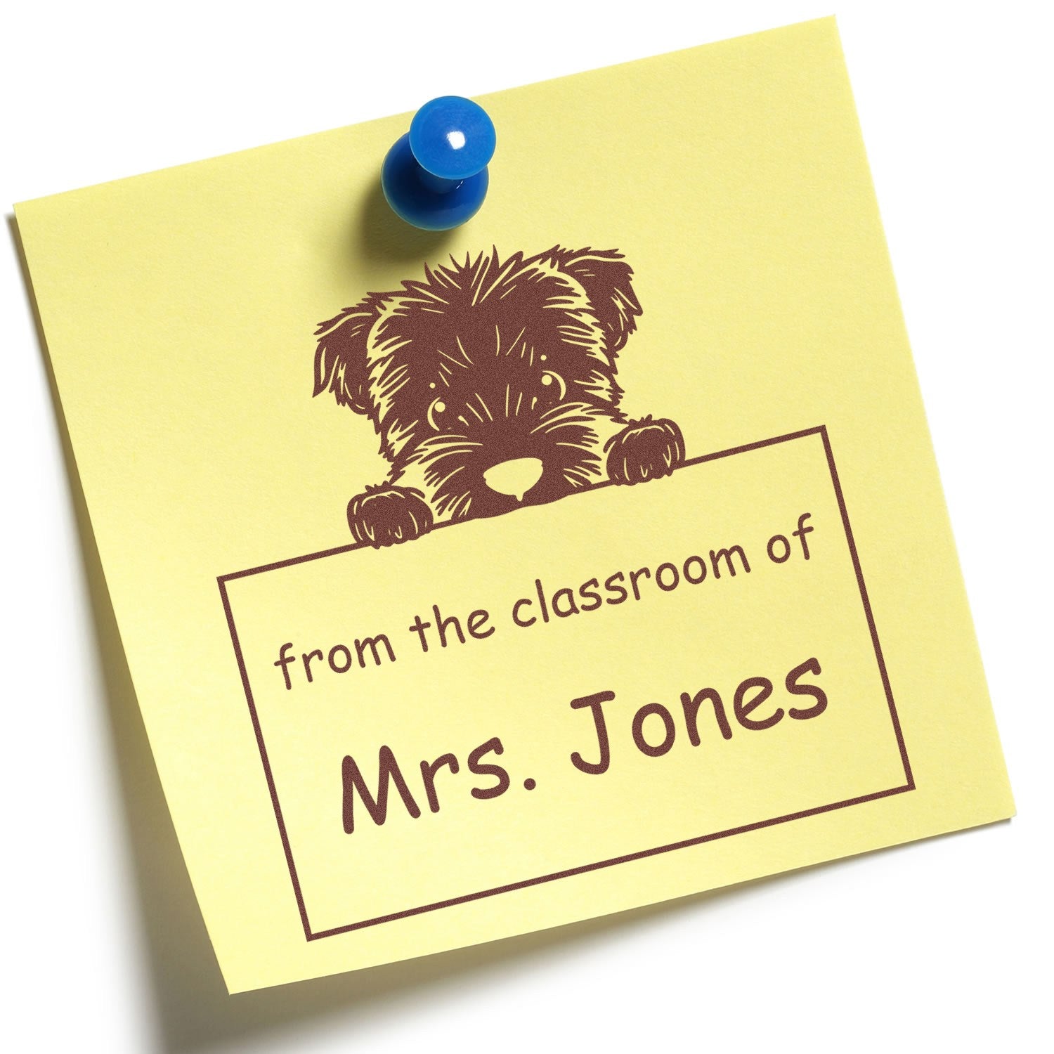 PSI Pre-Inked Bouvier Des Flandres Personalized Teach Stamp - Engineer Seal Stamps