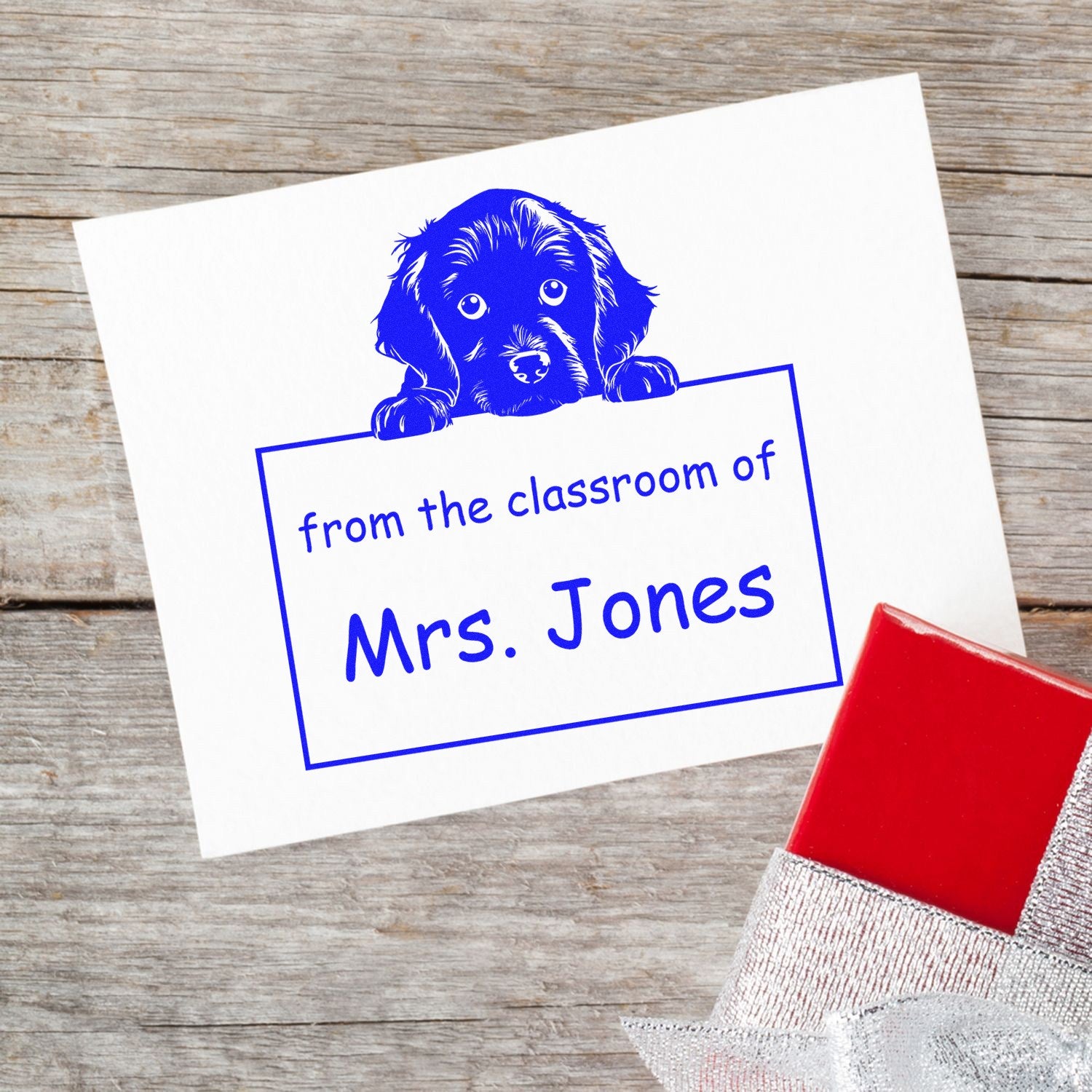 PSI Pre-Inked Boykin Spaniel Personalized School Rockstar Stamp - Engineer Seal Stamps