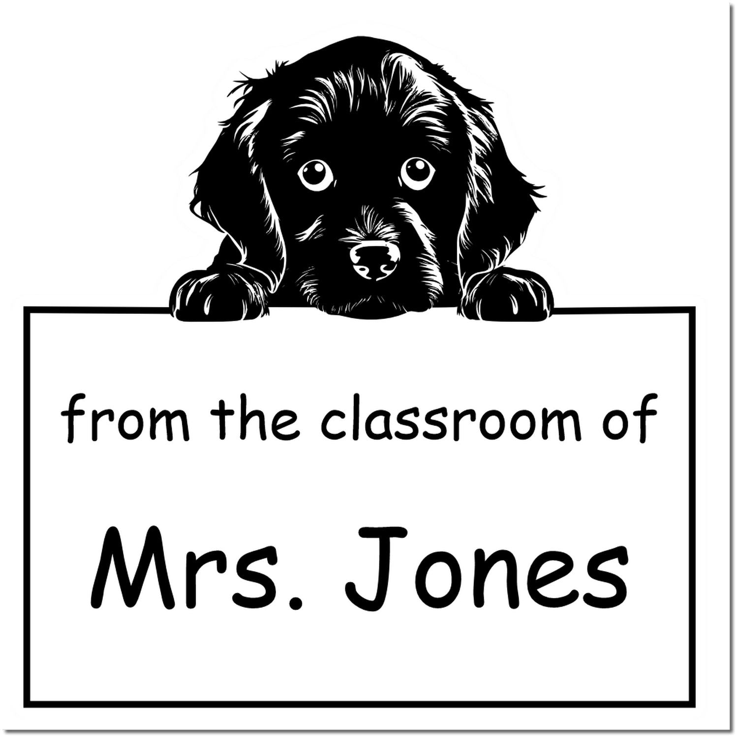 Self-Inking Boykin Spaniel Pet Themed School Rockstar Stamp - Engineer Seal Stamps