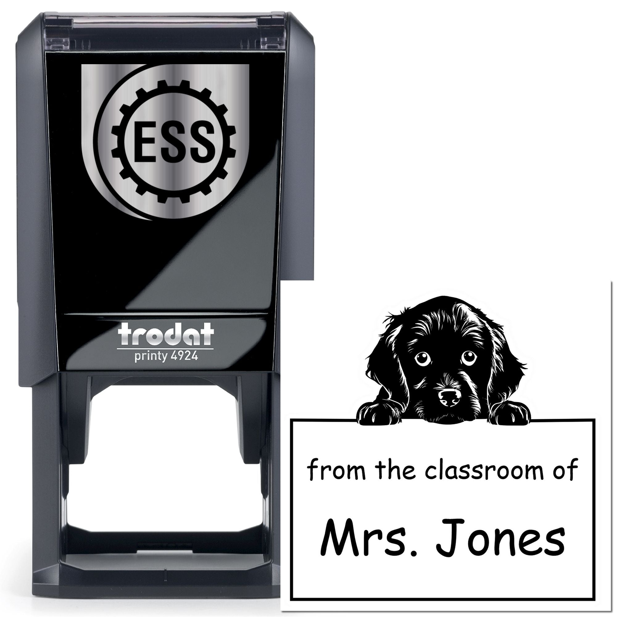 Self-Inking Boykin Spaniel Pet Themed School Rockstar Stamp - Engineer Seal Stamps