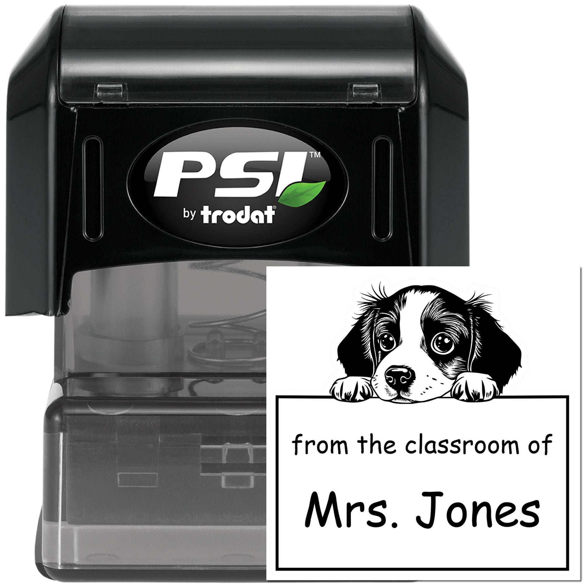 PSI Pre-Inked Brittany Personalized Read It Love It Return It Teacher Stamper - Engineer Seal Stamps