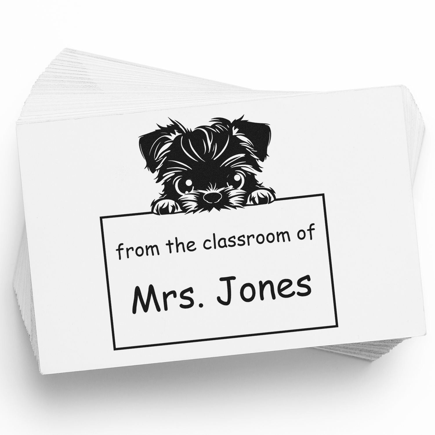 Brussels Griffon Personalizable Read It Love It Return It Teacher Stamp Pre-Inked - Engineer Seal Stamps