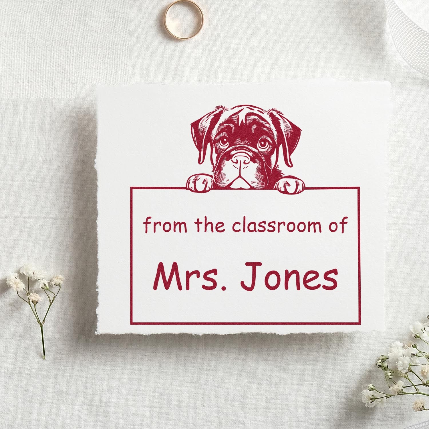 Cane Corso Personalizable Read It Love It Return It Stamp Pre-Inked - Engineer Seal Stamps