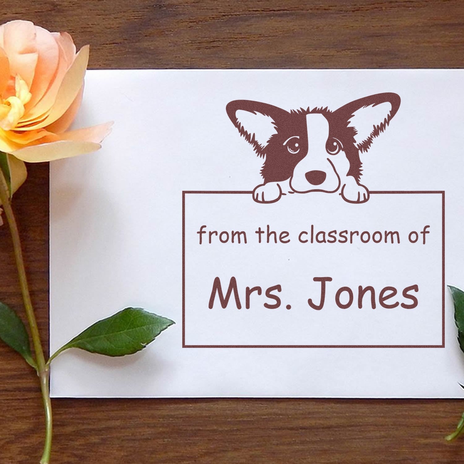 Self-Inking Cardigan Welsh Corgi Pet Themed Read It Love It Return It Stamp - Engineer Seal Stamps