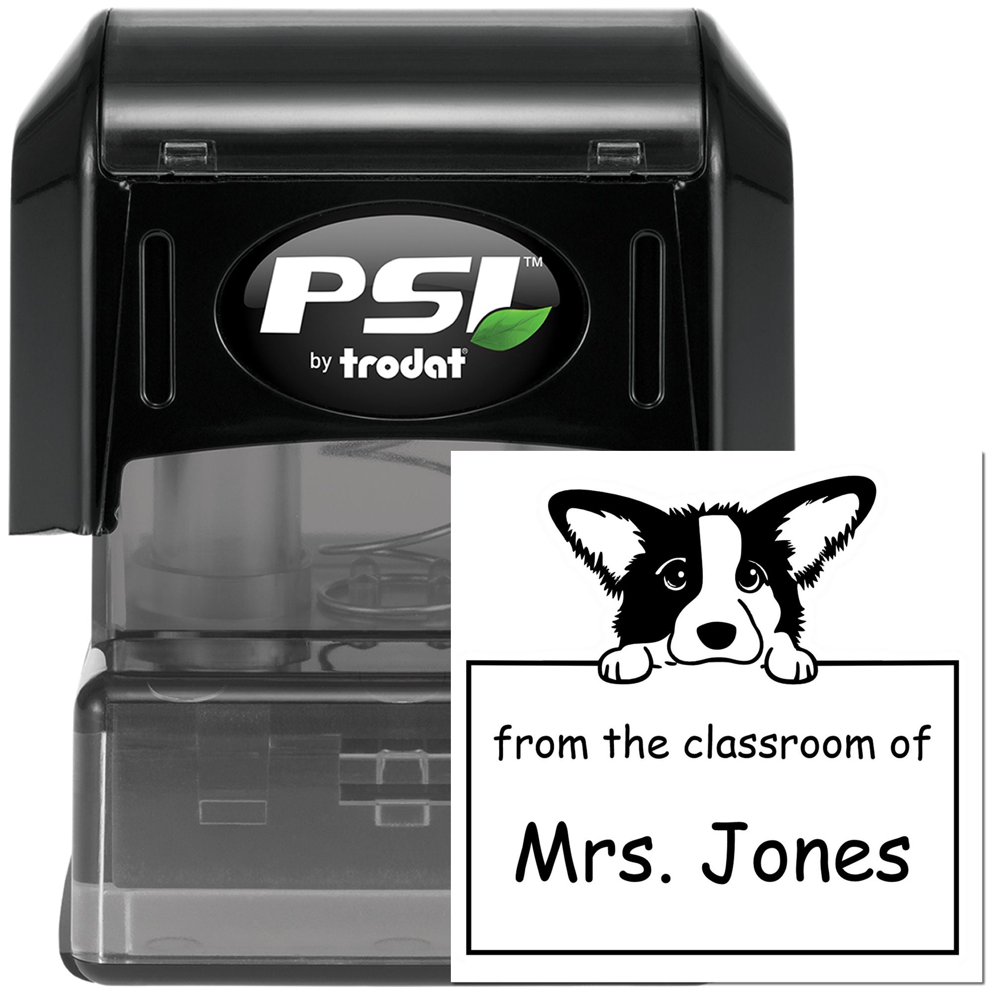 PSI Pre-Inked Cardigan Welsh Corgi Personalized Read It Love It Return It Stamp - Engineer Seal Stamps