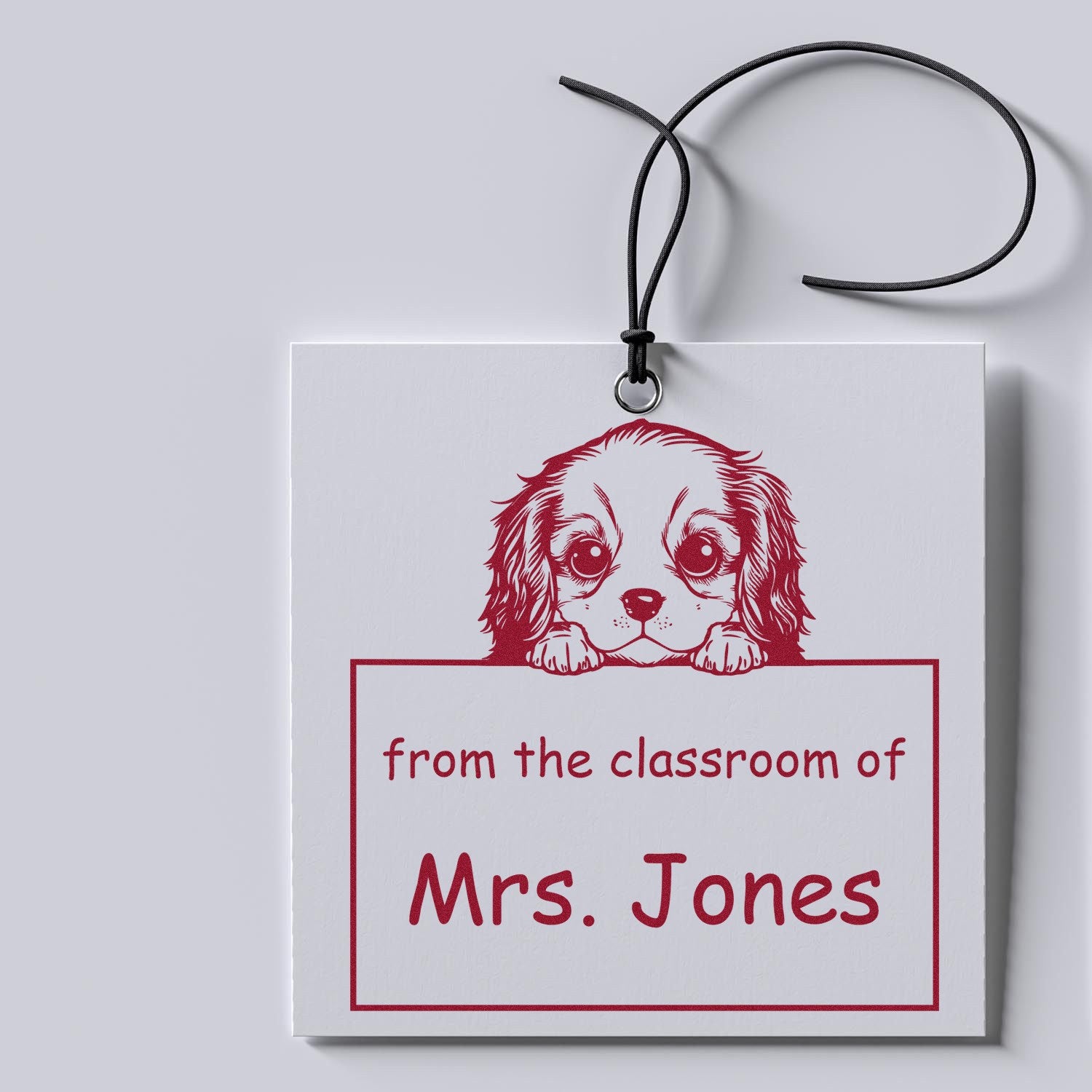 Self-Inking Cavalier King Charles Spaniel Pet Themed Read It Love It Return It Personalized Stamp - Engineer Seal Stamps