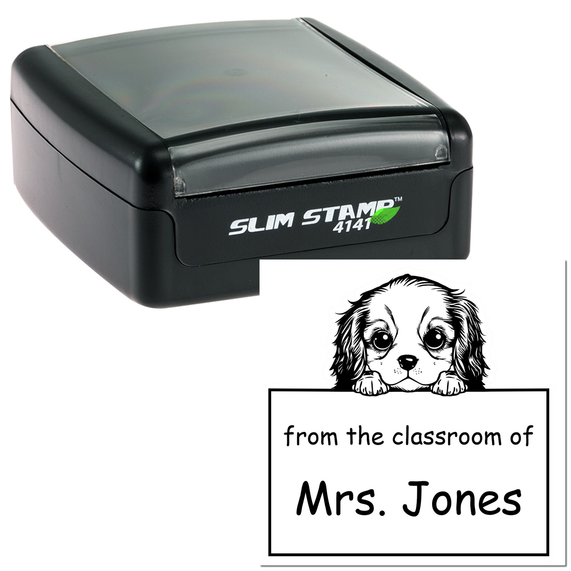 Cavalier King Charles Spaniel Personalizable Read It Love It Return It Personalized Stamp Pre-Inked - Engineer Seal Stamps