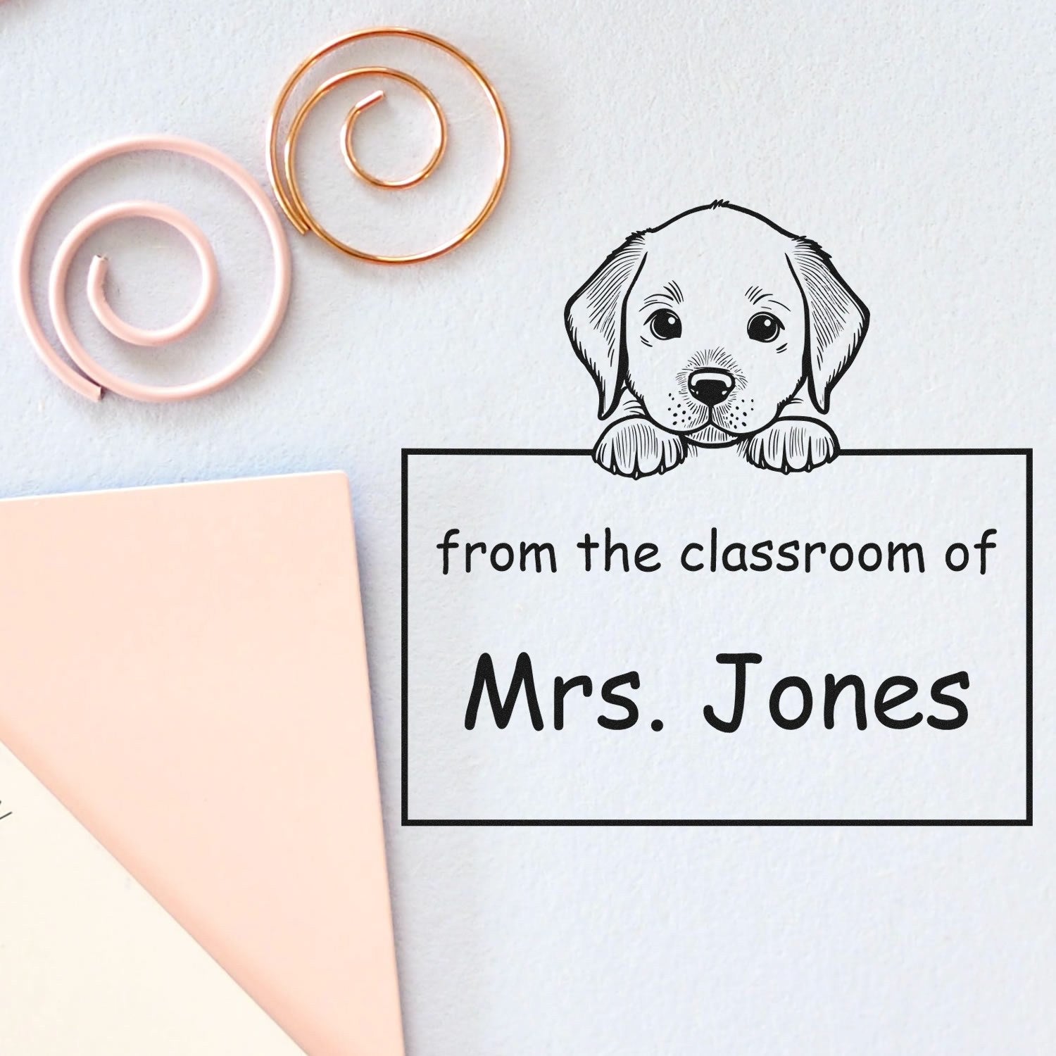 Chesapeake Bay Retriever Personalizable Read It Love It Return It Personalizable Stamper Pre-Inked - Engineer Seal Stamps