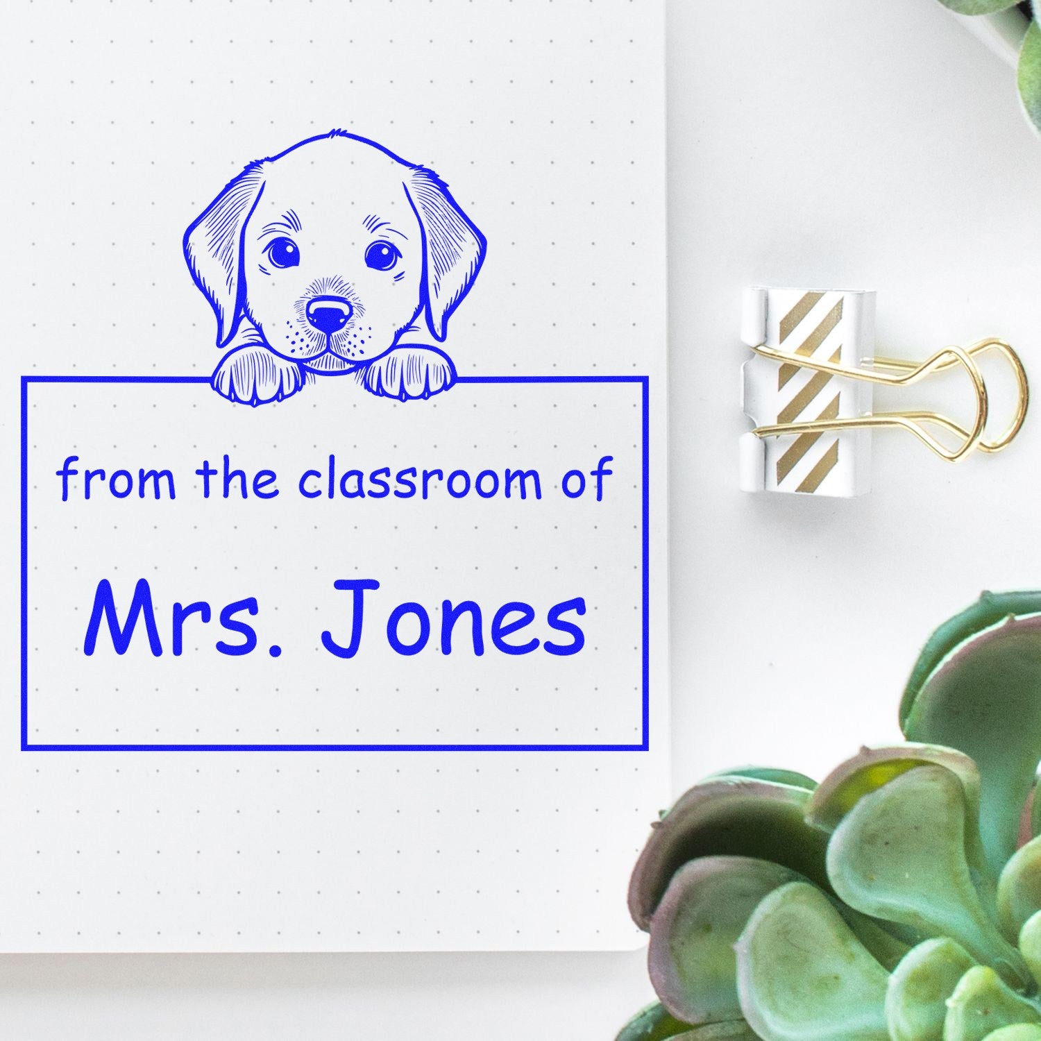 PSI Pre-Inked Chesapeake Bay Retriever Personalized Read It Love It Return It Personalizable Stamper - Engineer Seal Stamps