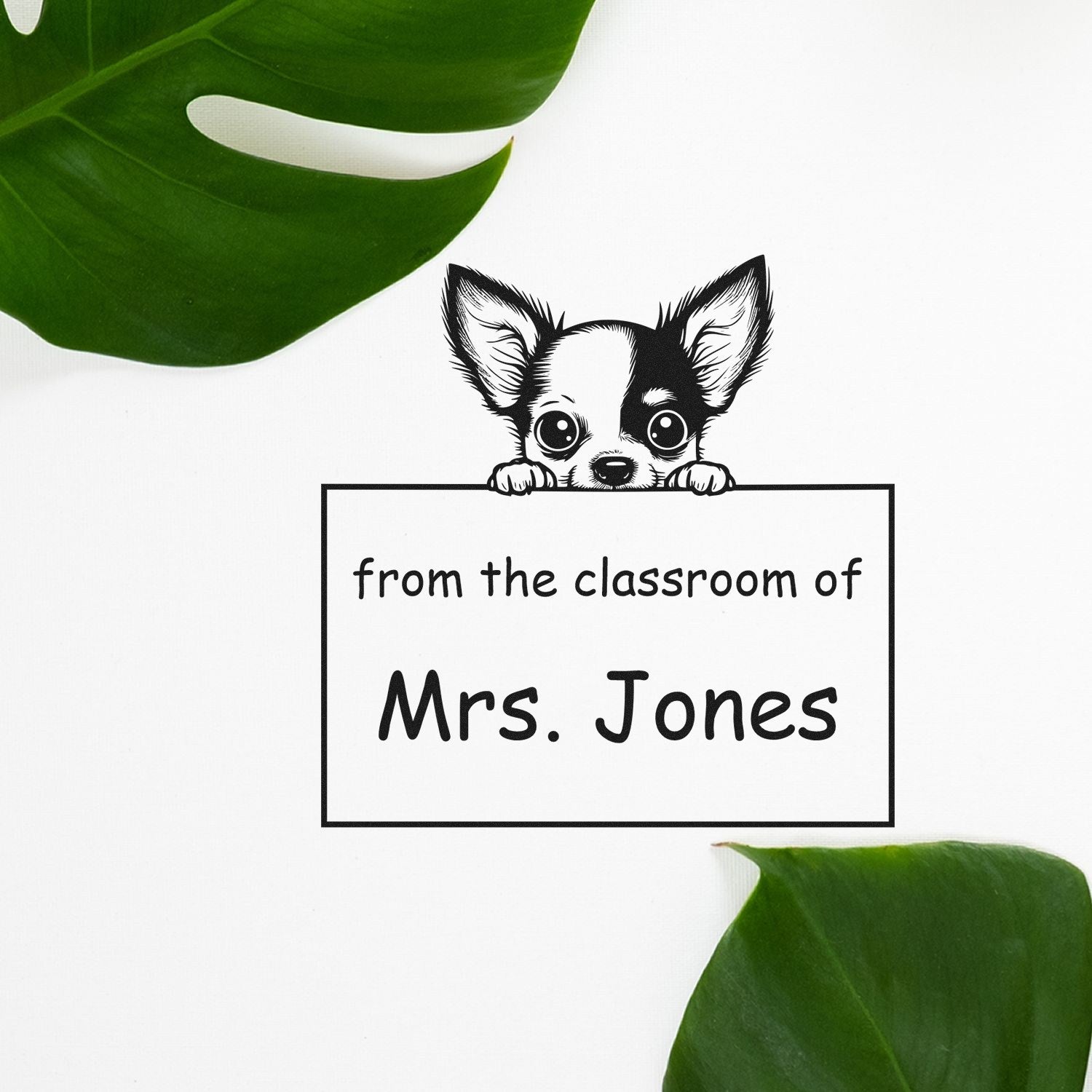 Chihuahua Personalizable Read It Love It Return It Personalizable Stamp Pre-Inked - Engineer Seal Stamps