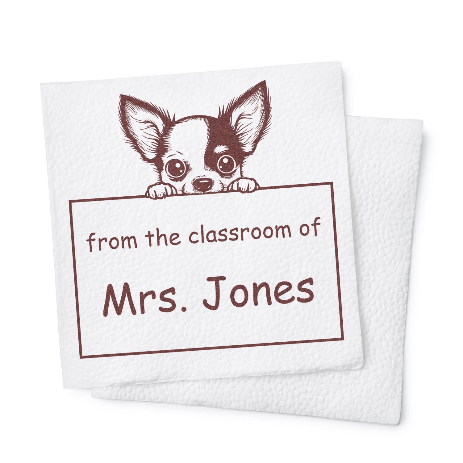 Chihuahua Personalizable Read It Love It Return It Personalizable Stamp Pre-Inked - Engineer Seal Stamps