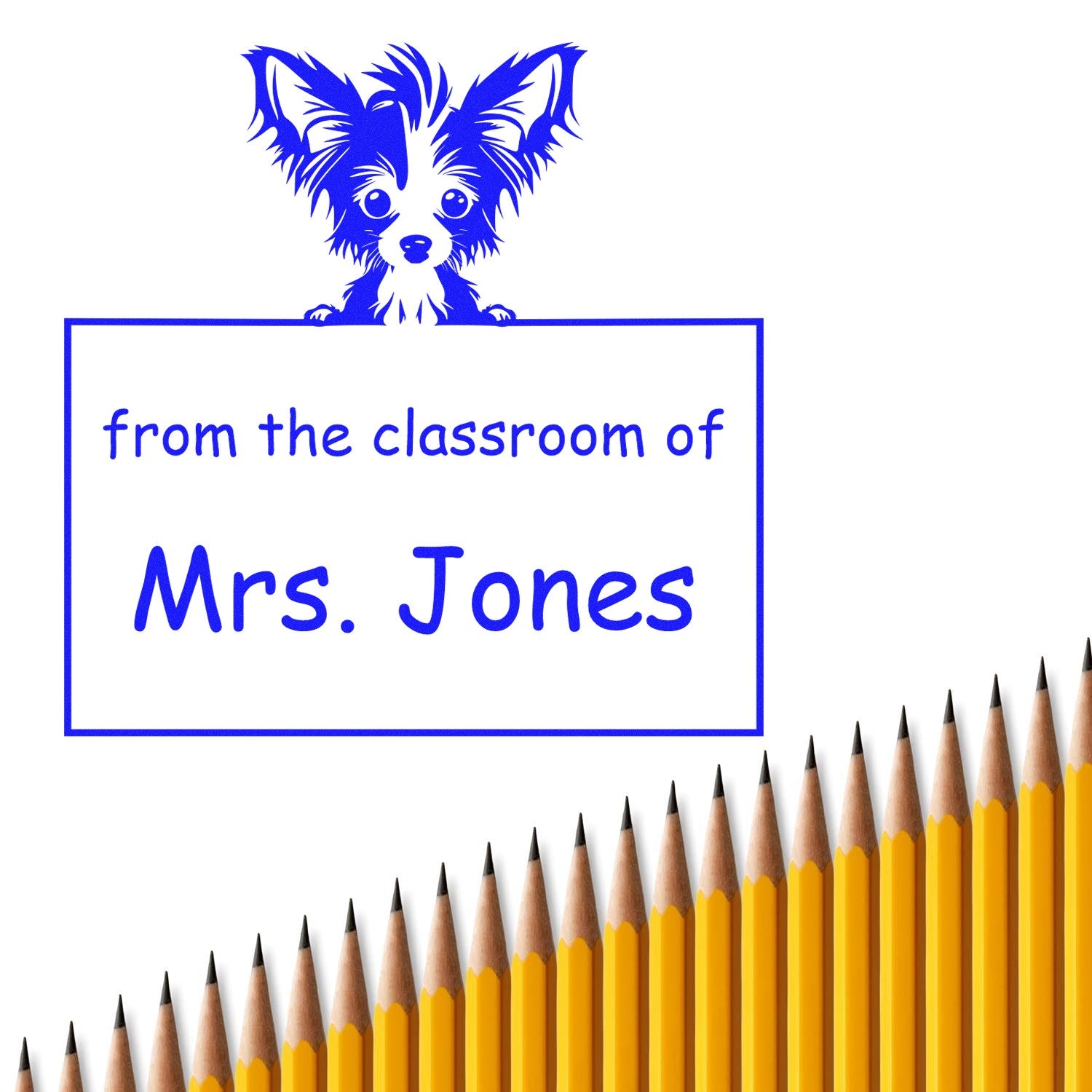 PSI Pre-Inked Chinese Crested Personalized Read It Love It Return It Library Stamper - Engineer Seal Stamps