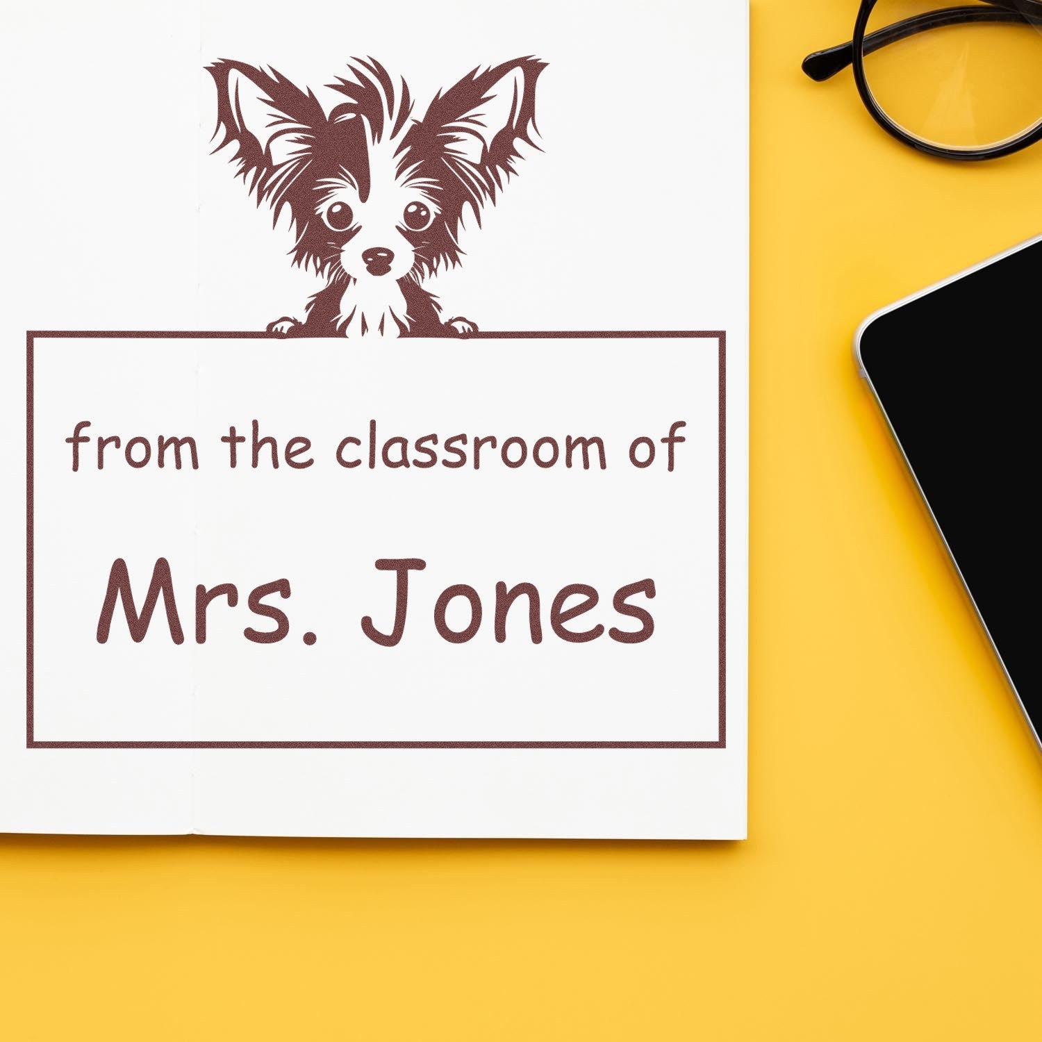 PSI Pre-Inked Chinese Crested Personalized Read It Love It Return It Library Stamper - Engineer Seal Stamps