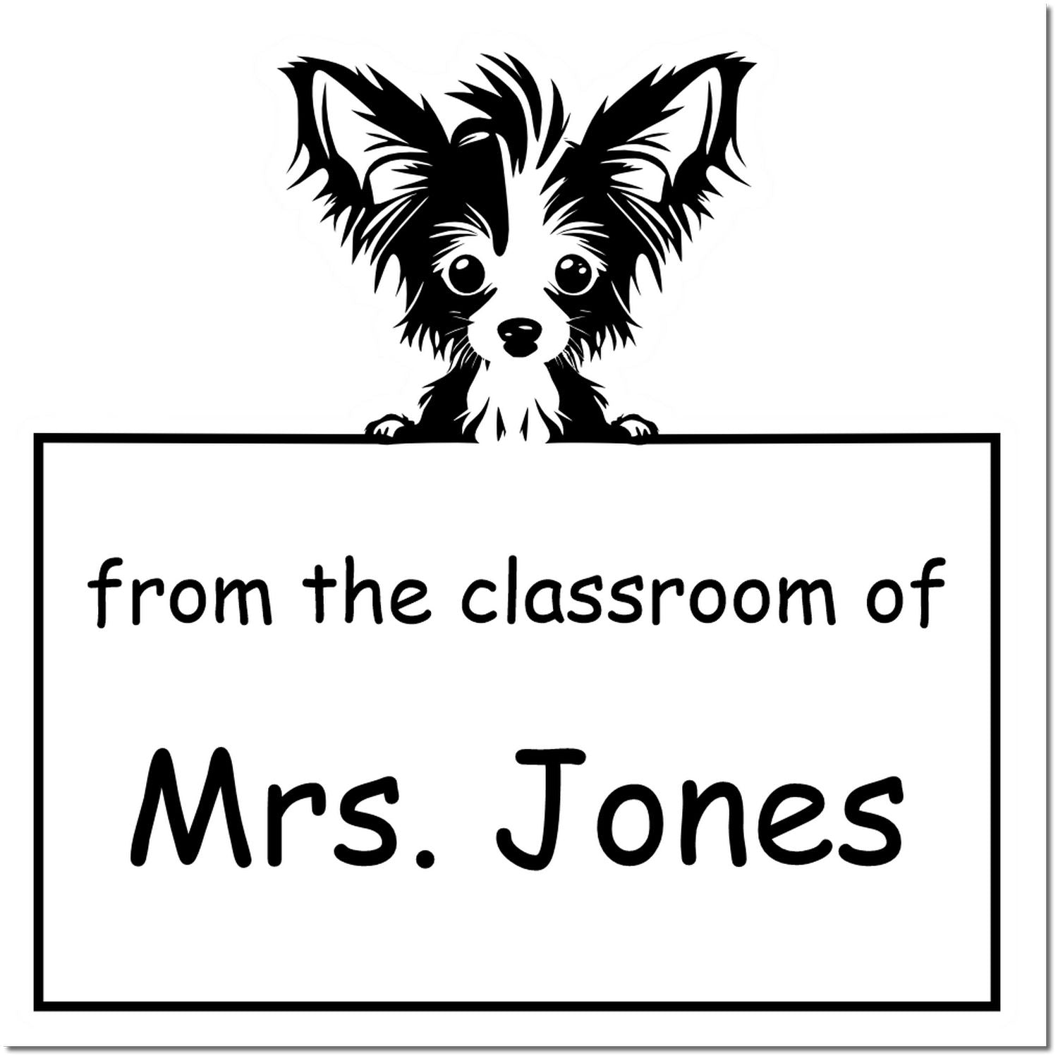 PSI Pre-Inked Chinese Crested Personalized Read It Love It Return It Library Stamper - Engineer Seal Stamps