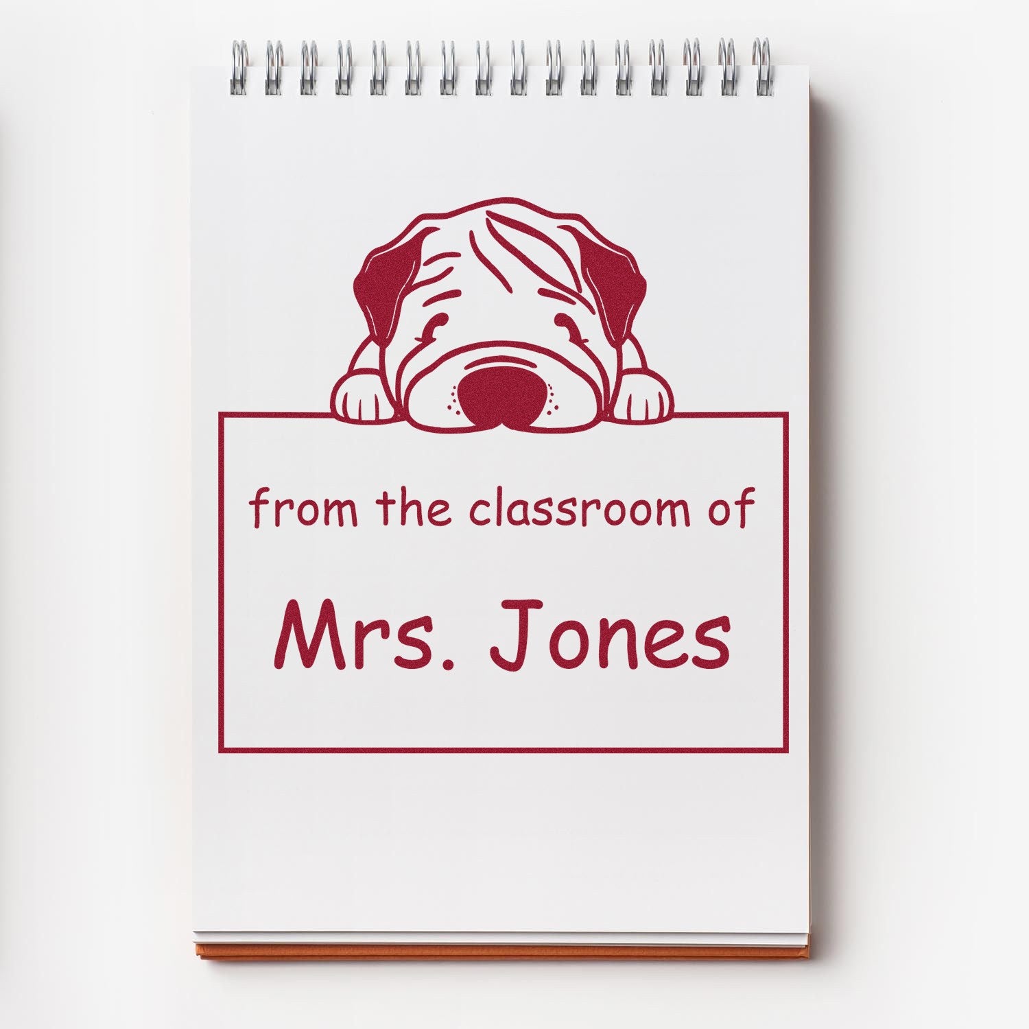 PSI Pre-Inked Chinese Shar Pei Personalized Read It Love It Return It Library Stamp - Engineer Seal Stamps