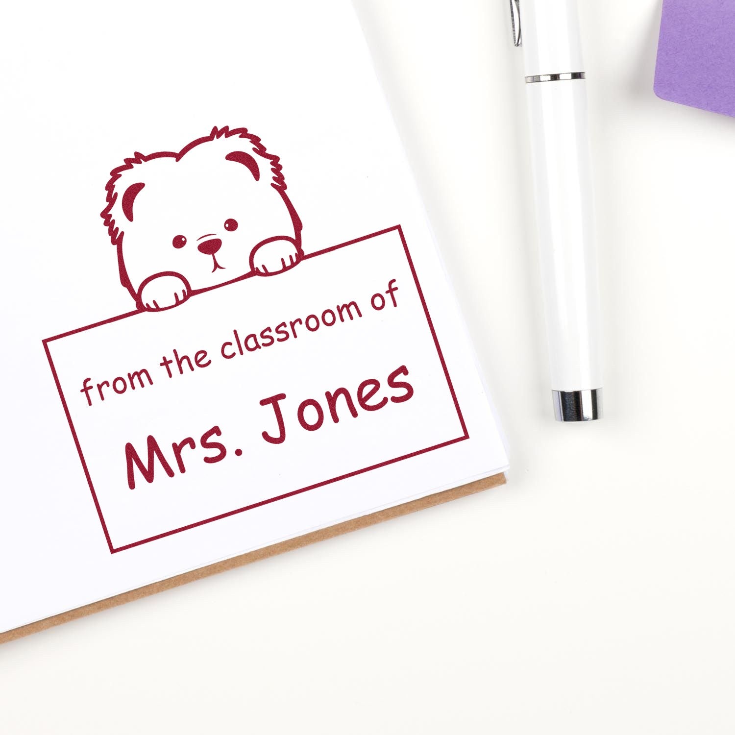 Self-Inking Chow Chow Pet Themed Read It Love It Return It For Teachers Stamper - Engineer Seal Stamps