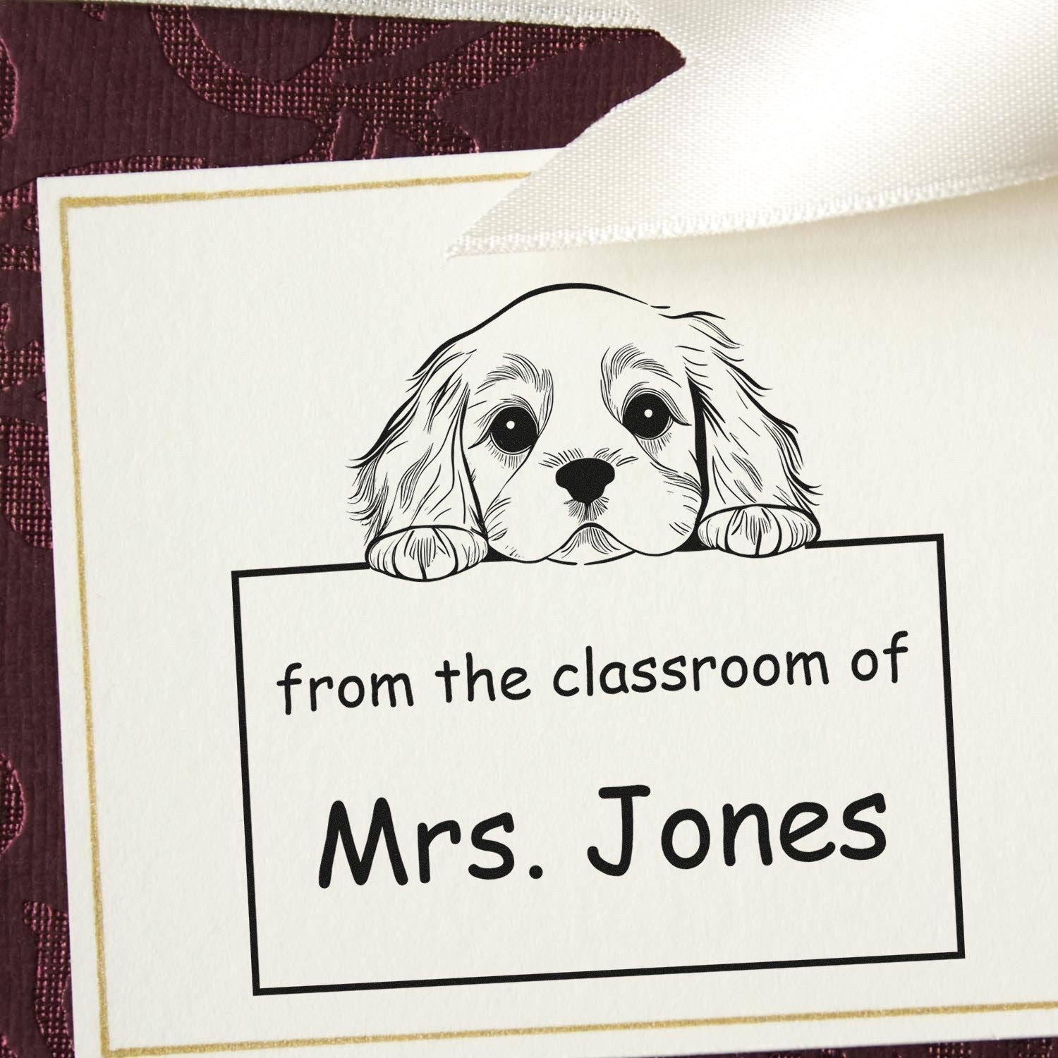 Cocker Spaniel Personalizable Read It Love It Return It For Students Stamper Pre-Inked - Engineer Seal Stamps