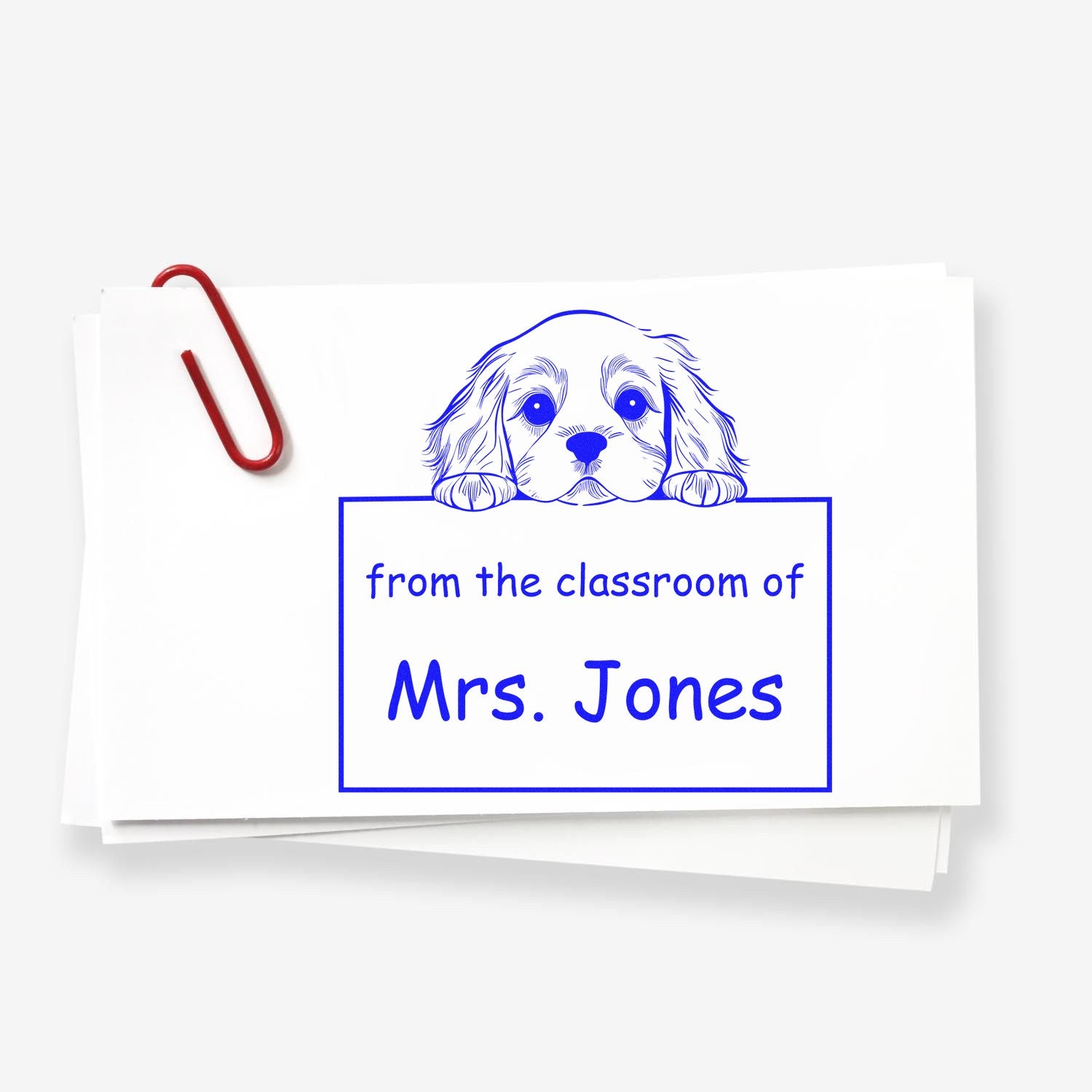 Cocker Spaniel Personalizable Read It Love It Return It For Students Stamper Pre-Inked - Engineer Seal Stamps