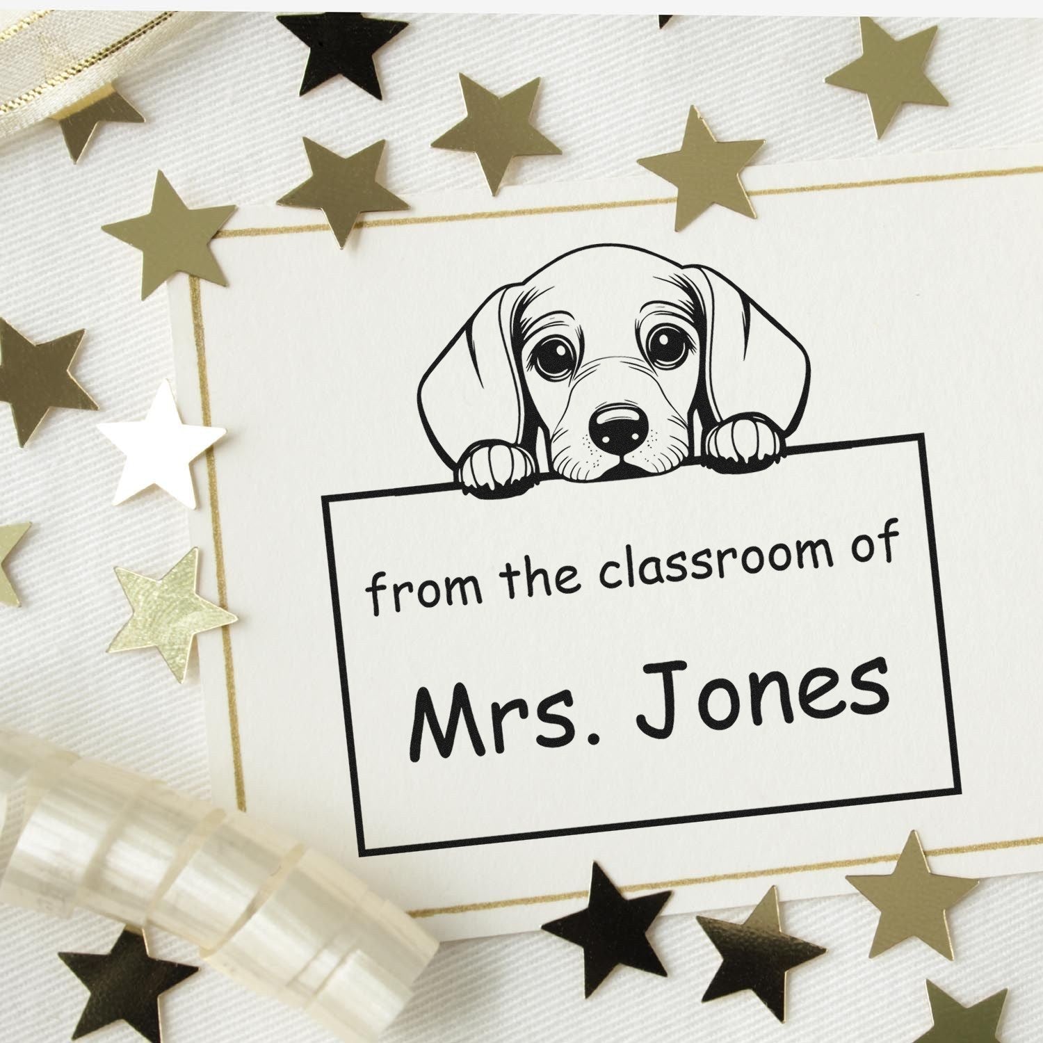 Dachshund Personalizable Read It Love It Return It For Libraries Stamper Pre-Inked - Engineer Seal Stamps