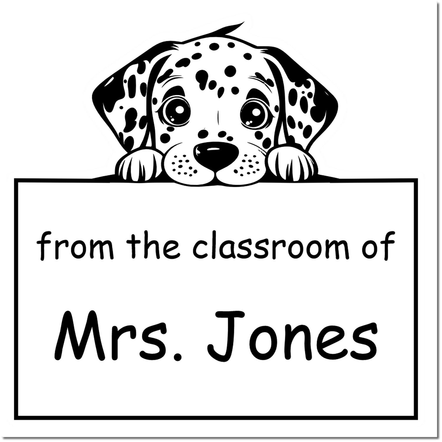 Self-Inking Dalmatian Pet Themed Read It Love It Return It For Libraries Stamp - Engineer Seal Stamps