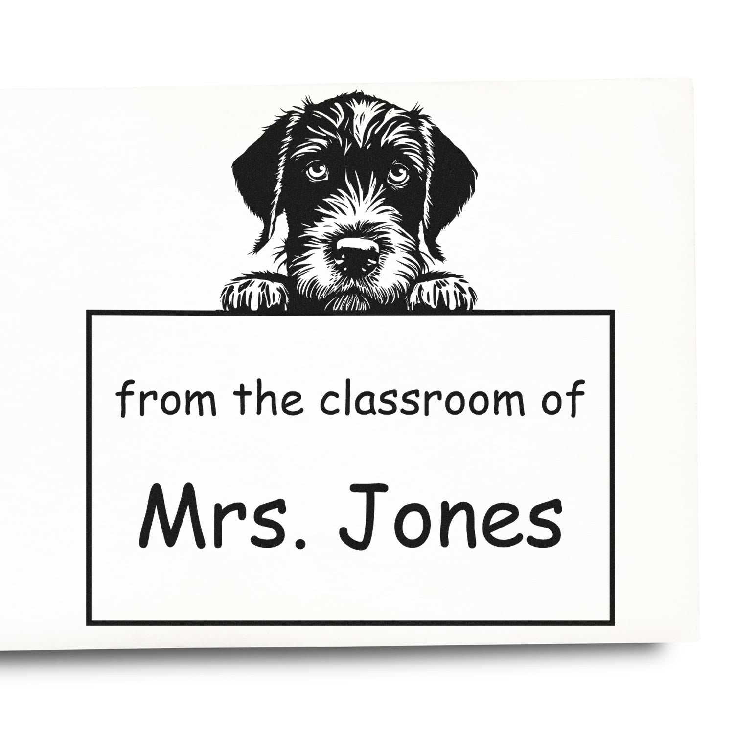 German Wirehaired Pointer Personalizable Read It Love It Return It For Book Exchange Stamper Pre-Inked - Engineer Seal Stamps