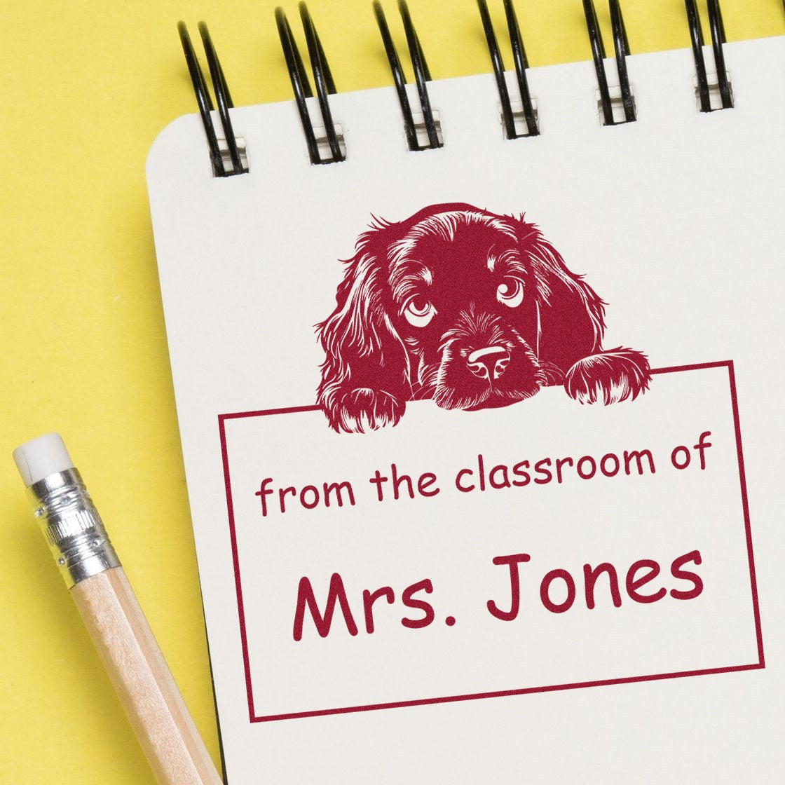 Gordon Setter Personalizable Read It Love It Return It For Book Collectors Stamp Pre-Inked - Engineer Seal Stamps