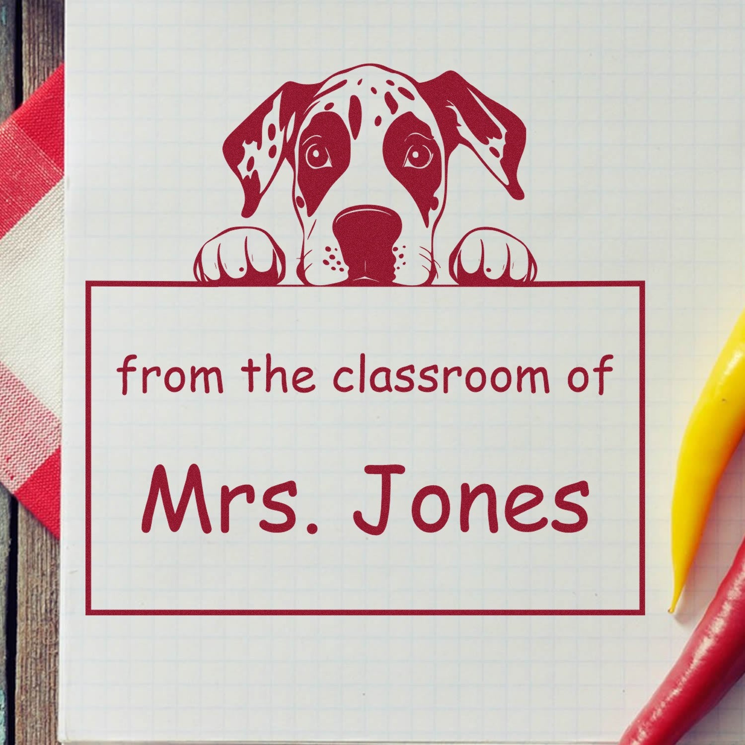 Great Dane Personalizable Read It Love It Return It For Book Clubs Stamper Pre-Inked - Engineer Seal Stamps