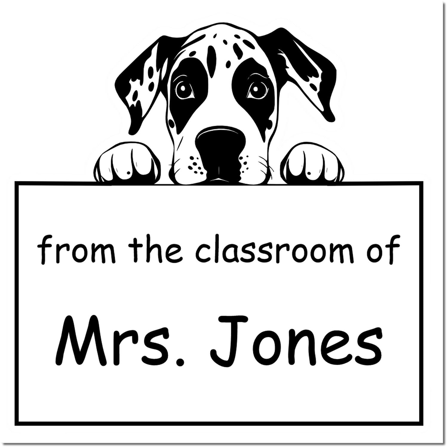 Self-Inking Great Dane Pet Themed Read It Love It Return It For Book Clubs Stamper - Engineer Seal Stamps