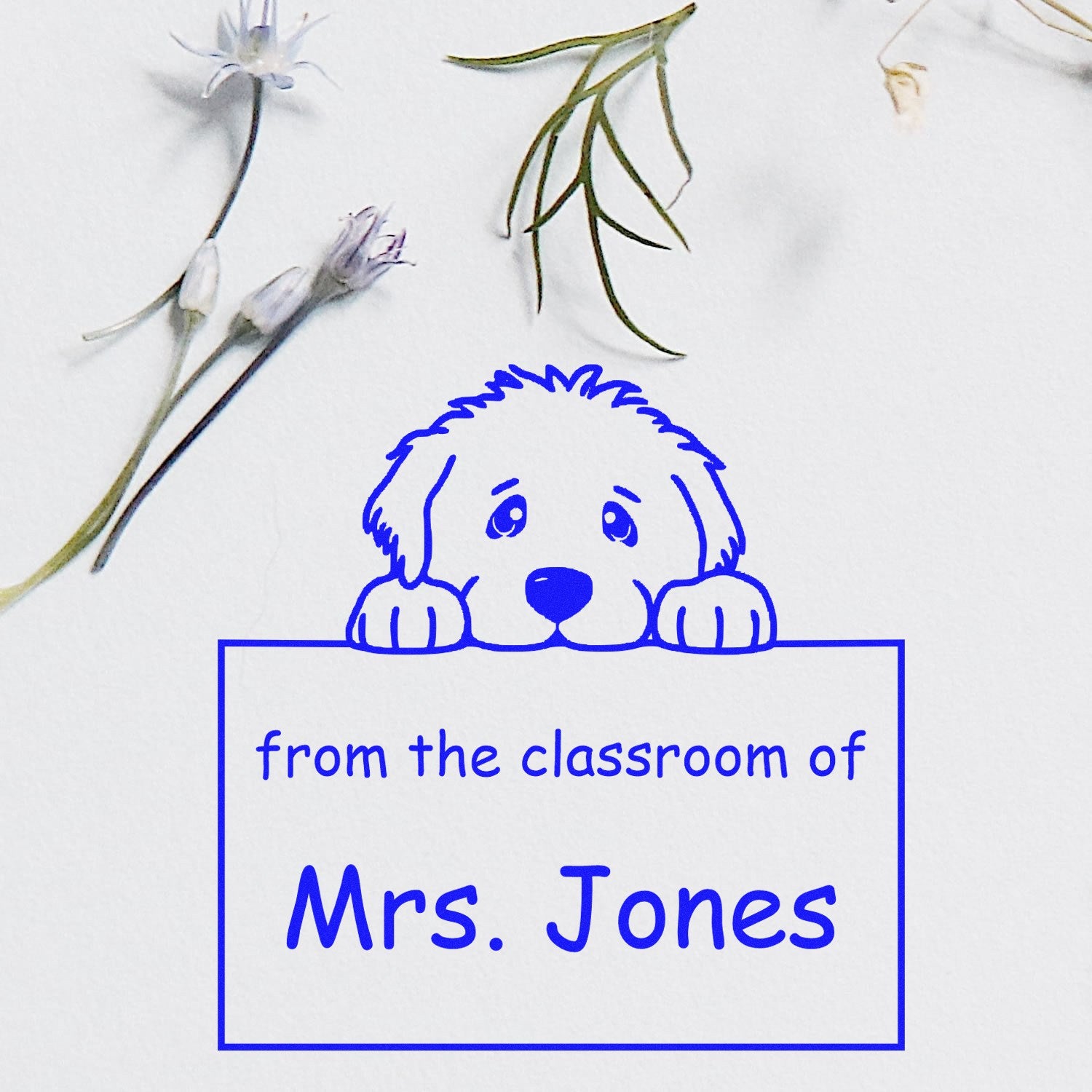 PSI Pre-Inked Great Pyrenees Personalized Read It Love It Return It Customized Stamper - Engineer Seal Stamps