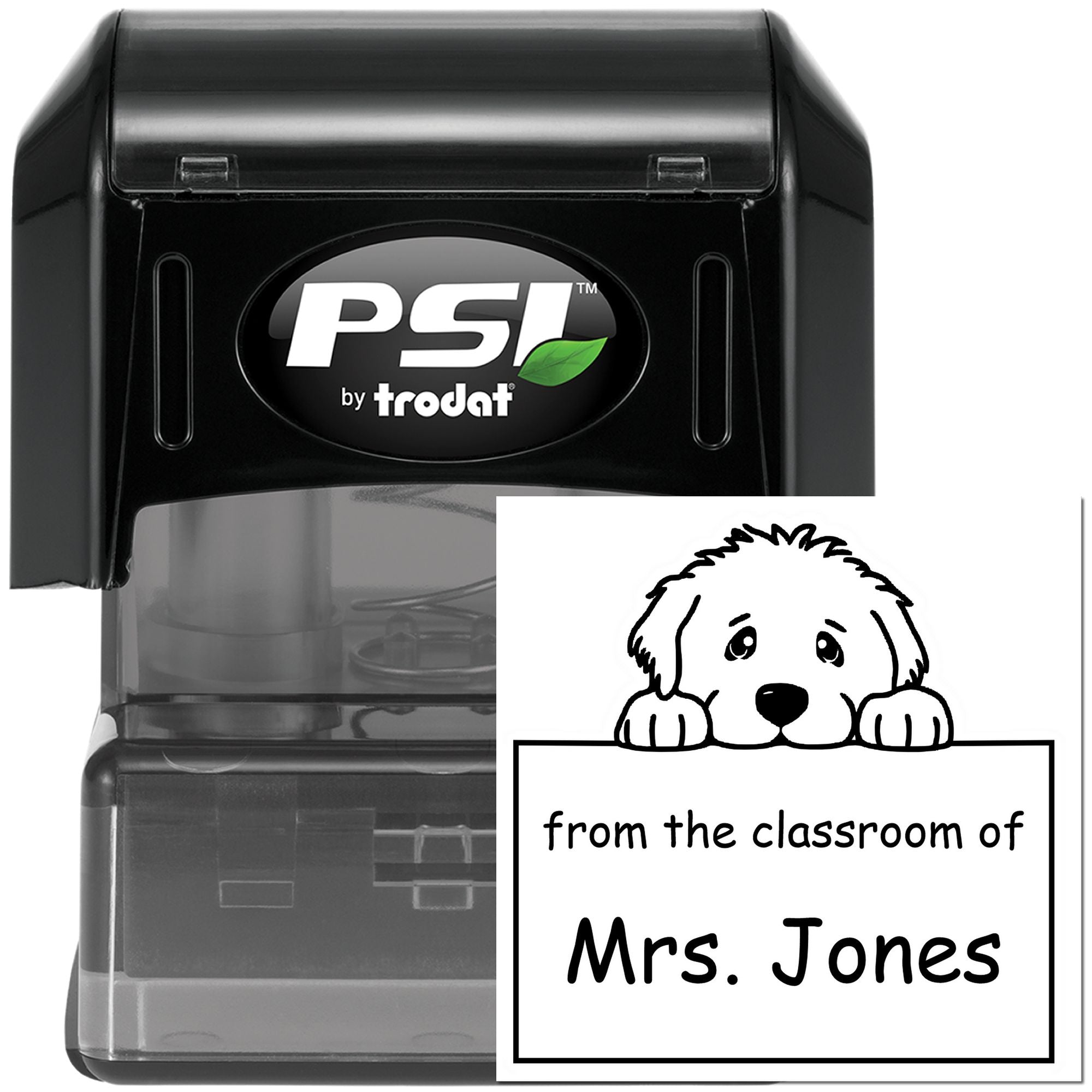 PSI Pre-Inked Great Pyrenees Personalized Read It Love It Return It Customized Stamper - Engineer Seal Stamps