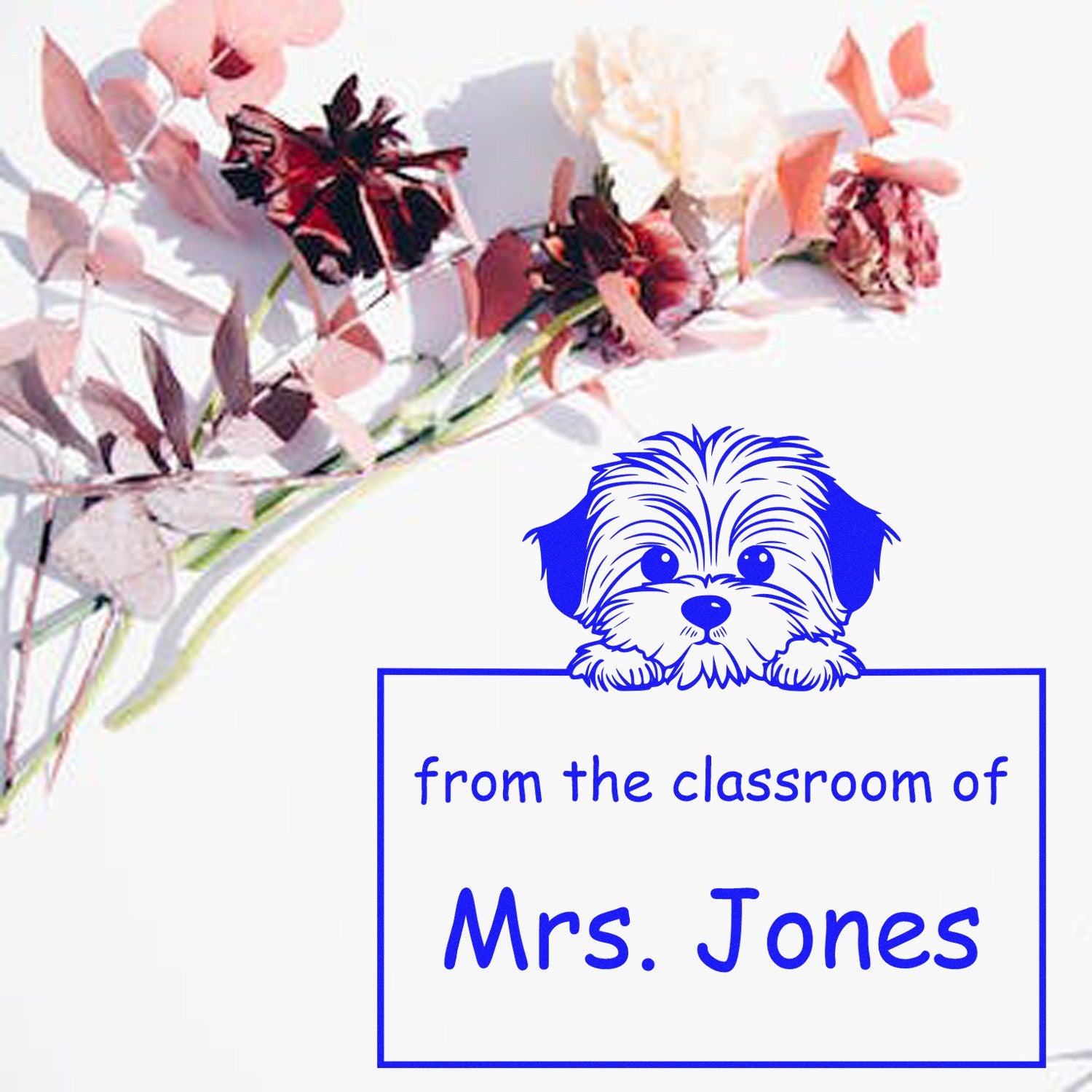 Wood Handle Havanese Puppy Themed Read It Love It Return It Customized Stamp - Engineer Seal Stamps