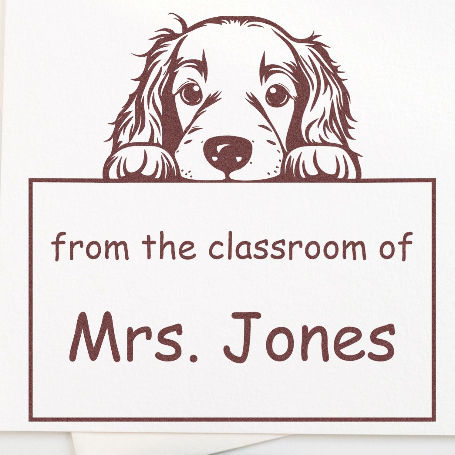 Self-Inking Irish Setter Pet Themed Read It Love It Return It Customizable Stamper - Engineer Seal Stamps