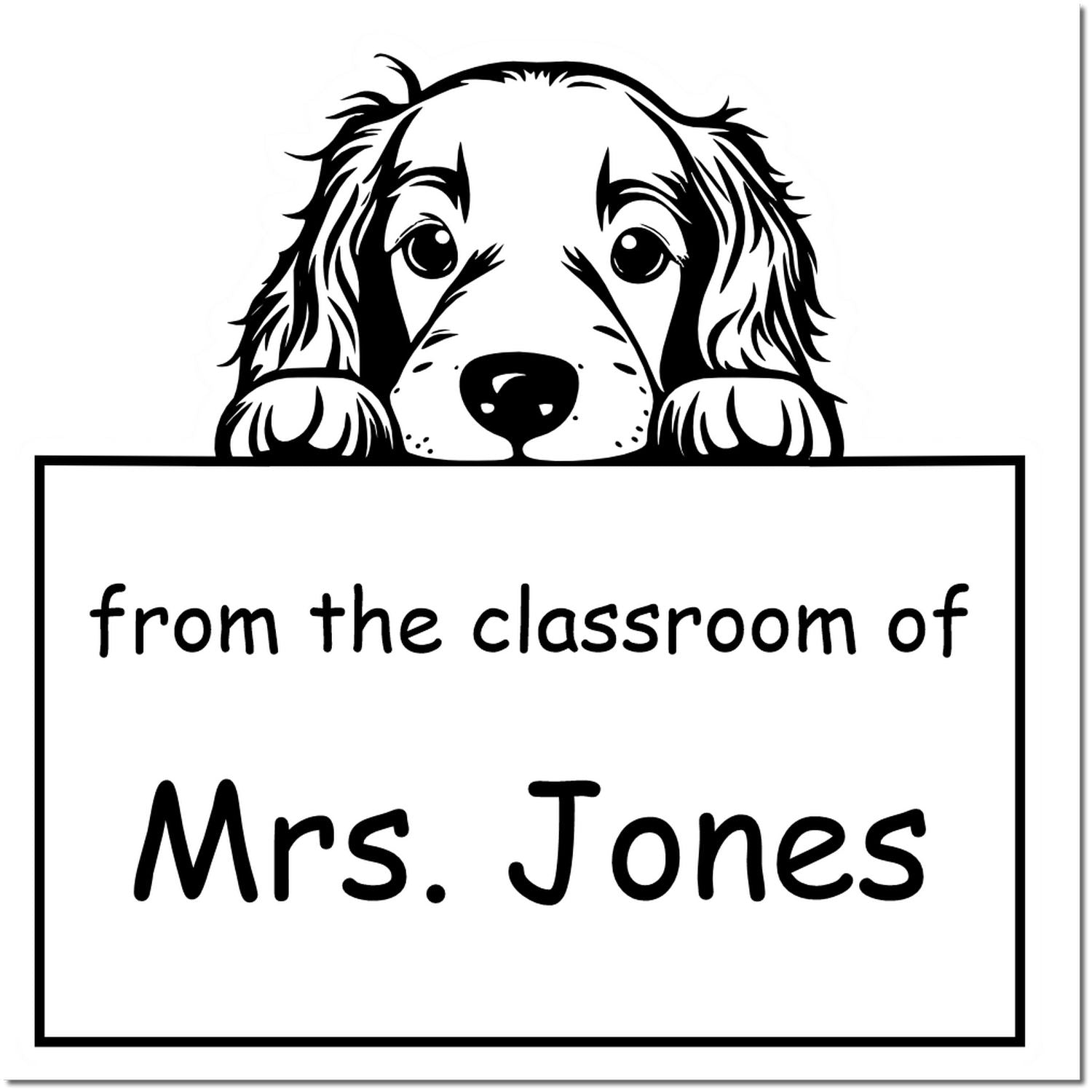 Irish Setter Personalizable Read It Love It Return It Customizable Stamper Pre-Inked - Engineer Seal Stamps