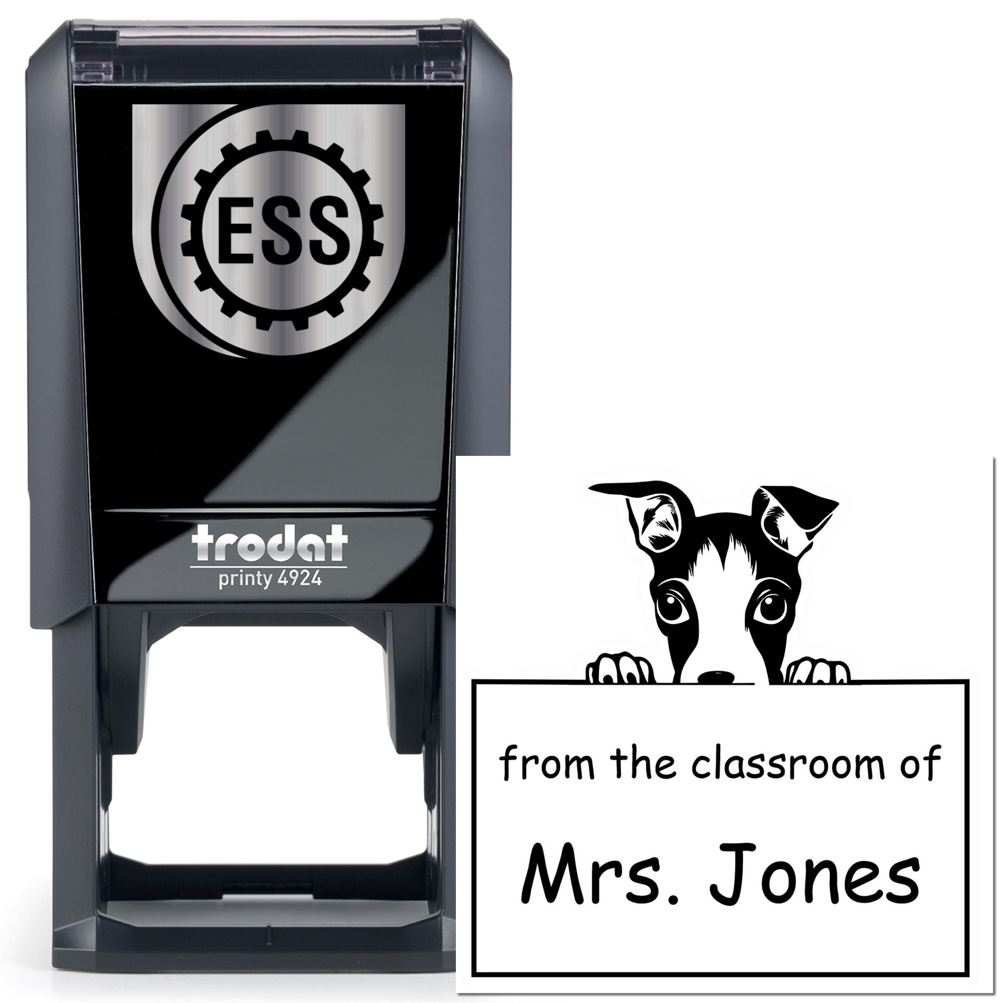 Self-Inking Italian Greyhound Pet Themed Read It Love It Return It Custom Stamper - Engineer Seal Stamps