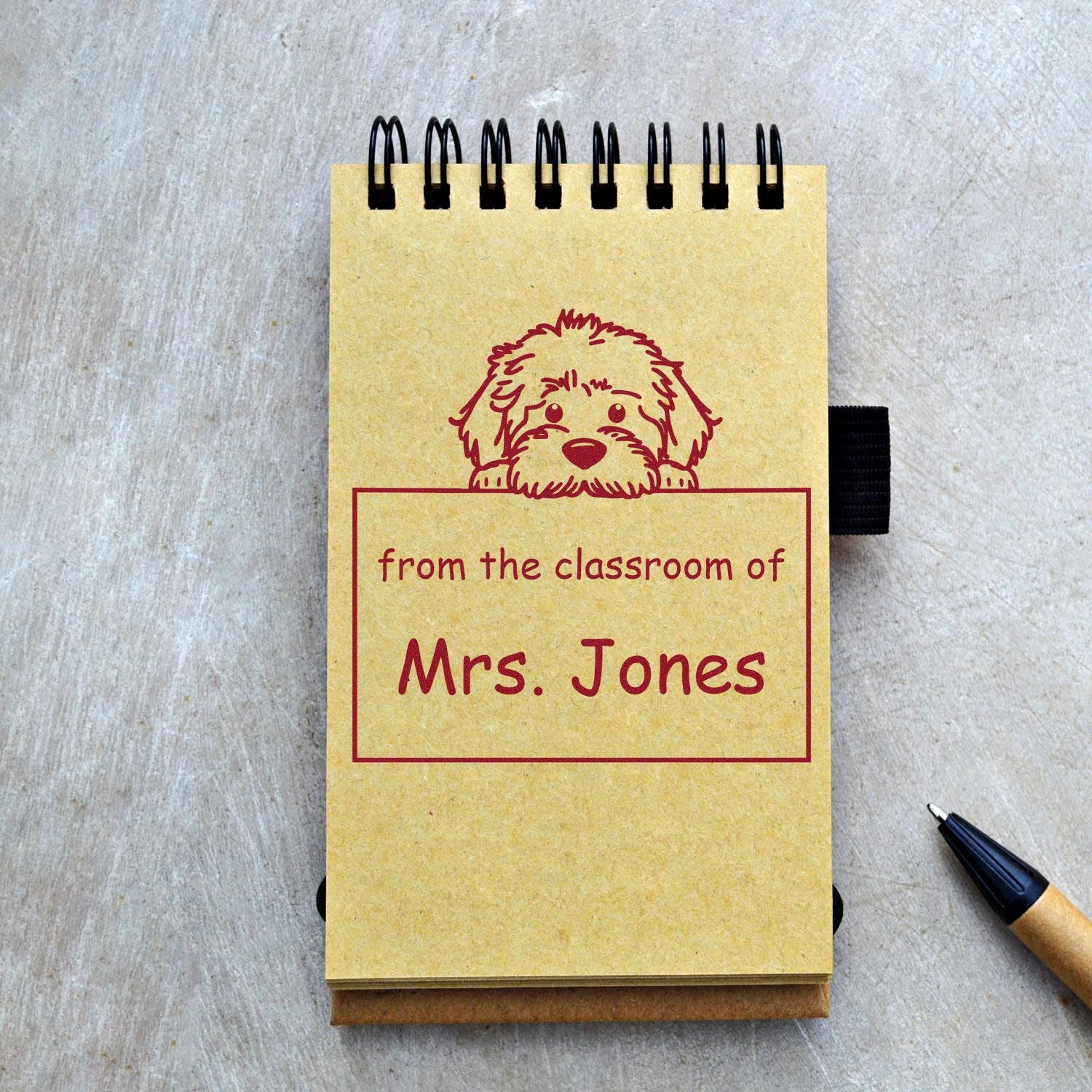 Wood Handle Labradoodle Puppy Themed Read It Love It Return It Custom Made Stamp - Engineer Seal Stamps