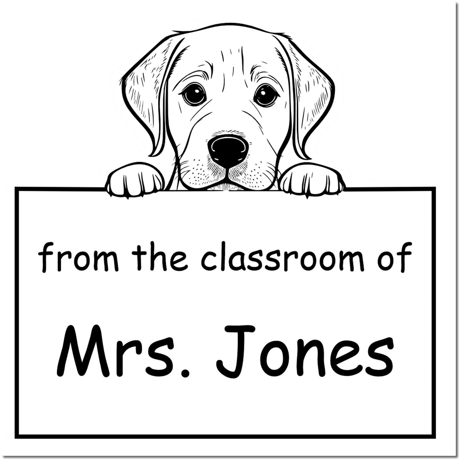 Self-Inking Labrador Retriever Pet Themed Read It Love It Return It Book Stamper - Engineer Seal Stamps