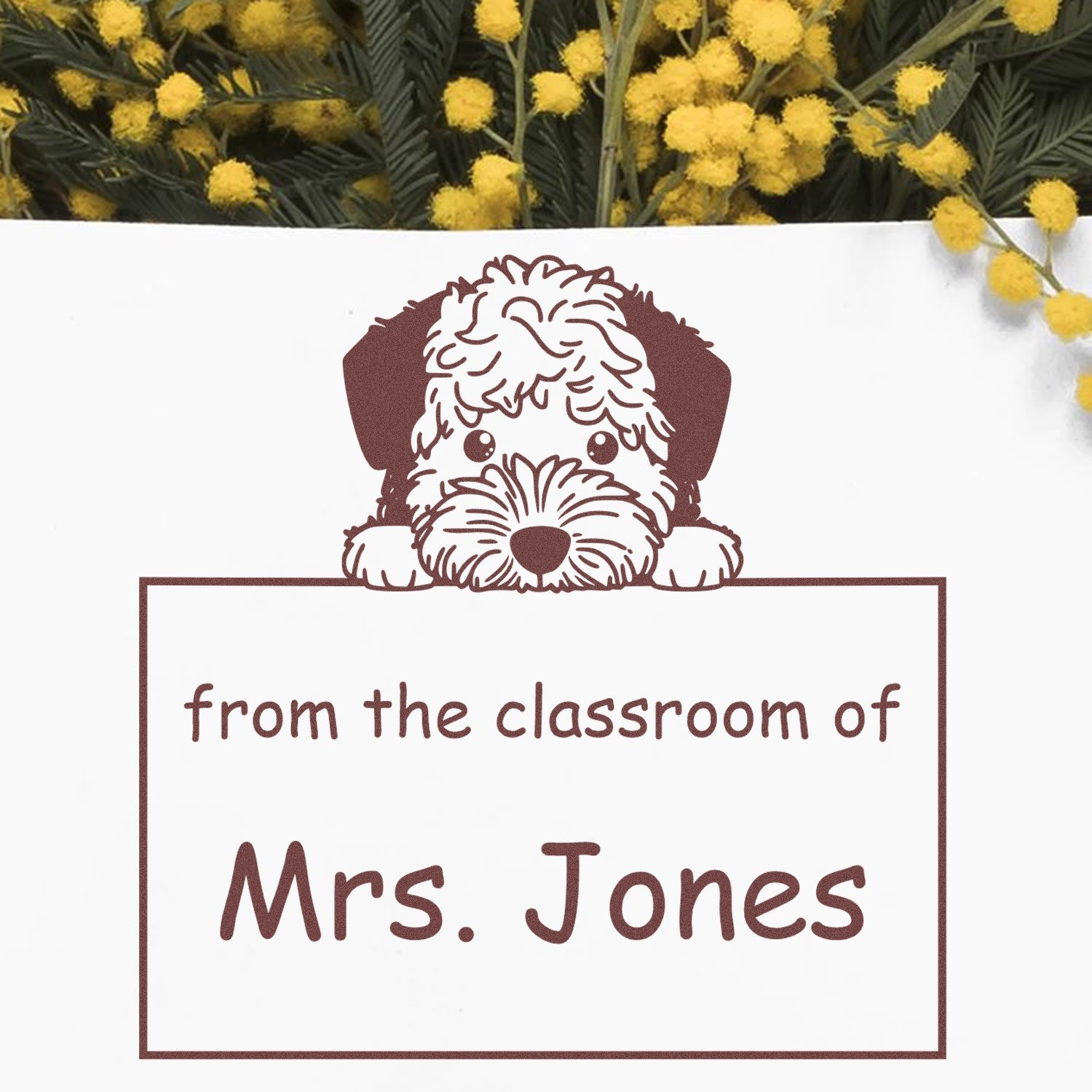 Self-Inking Lagotto Romagnolo Pet Themed Read It Love It Return It Book Stamp - Engineer Seal Stamps