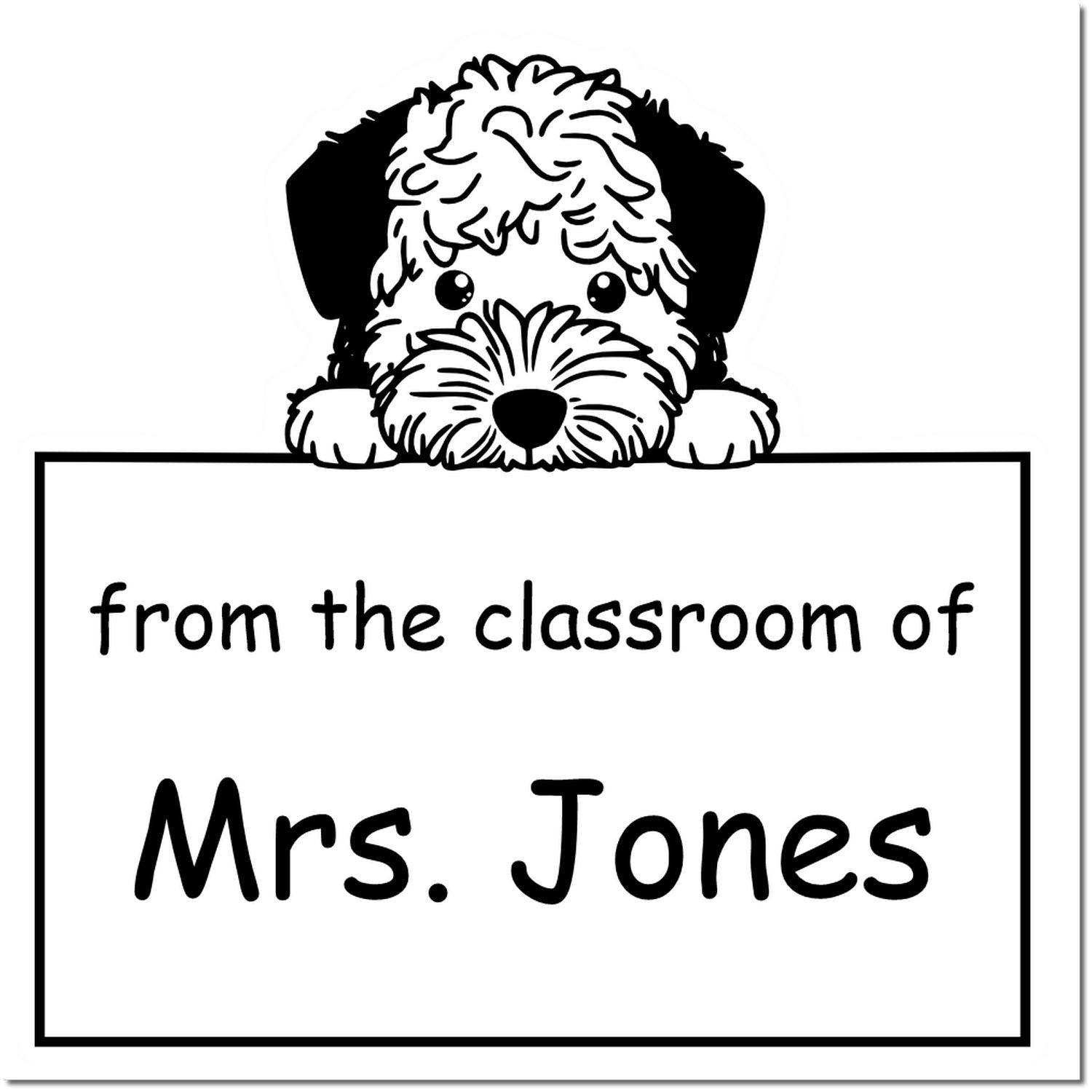 Self-Inking Lagotto Romagnolo Pet Themed Read It Love It Return It Book Stamp - Engineer Seal Stamps