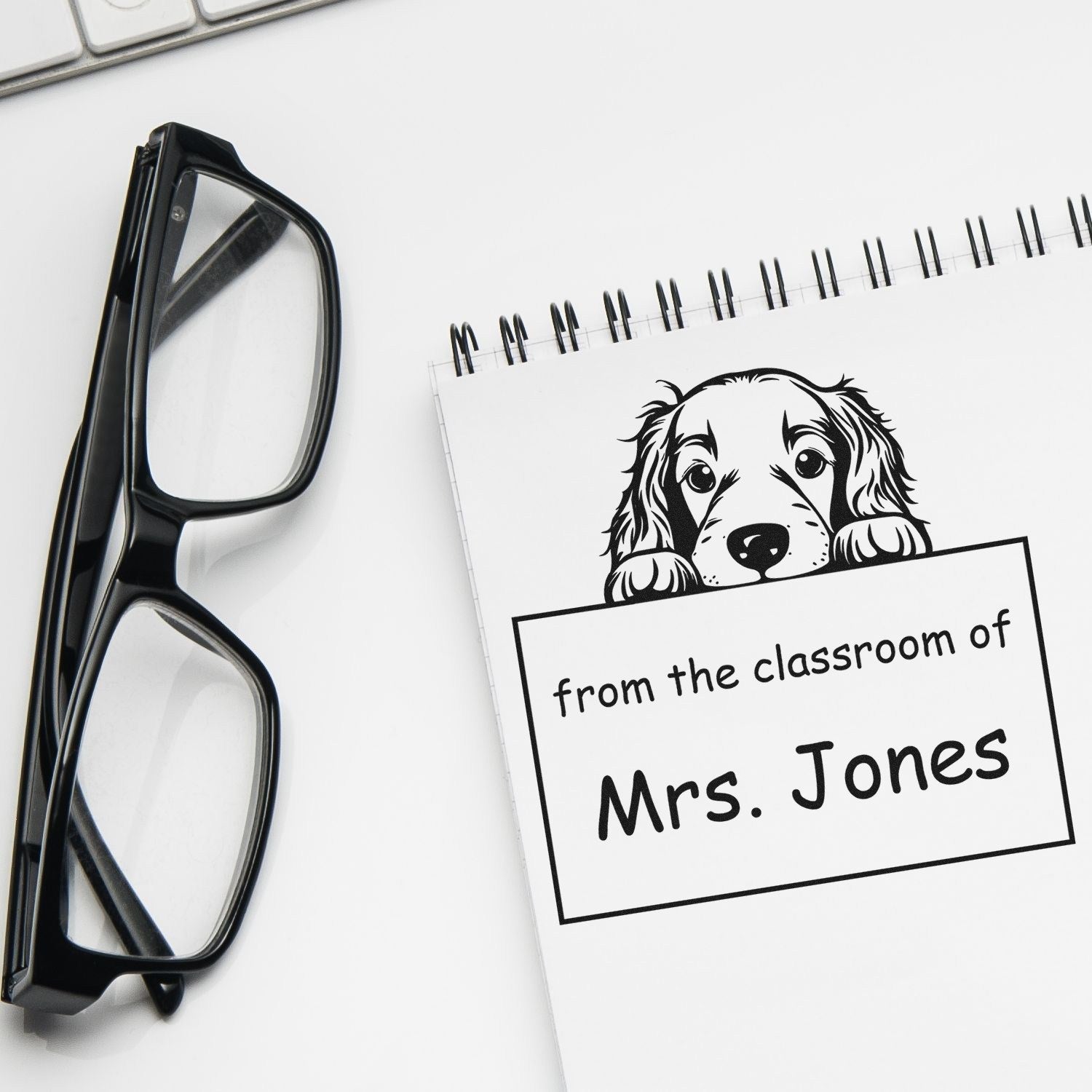 Self-Inking Lhasa Apso Pet Themed Private Library Stamper - Engineer Seal Stamps