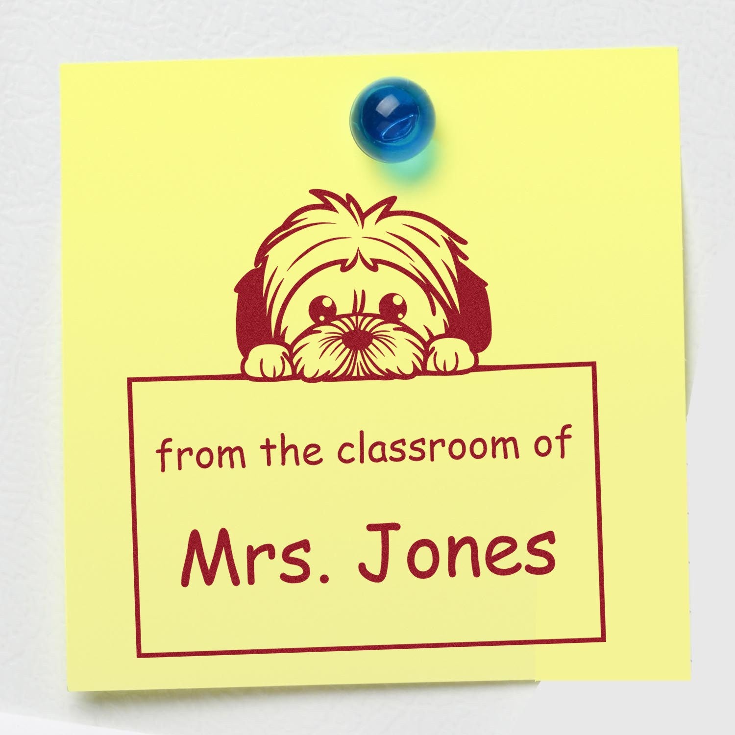 Lhasa Apso Personalizable Private Library Stamper Pre-Inked - Engineer Seal Stamps