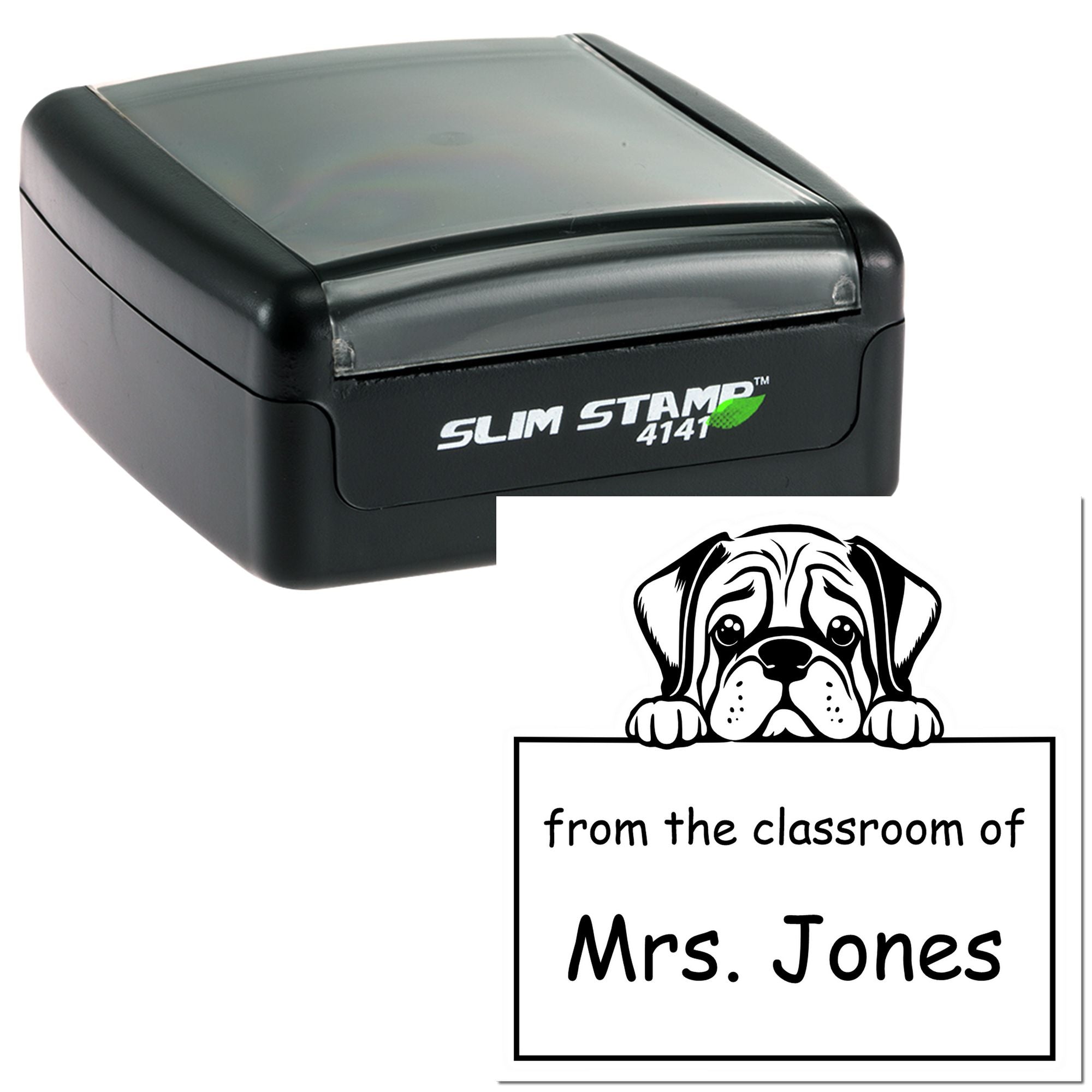 Mastiff Personalizable Library Name Stamper Pre-Inked - Engineer Seal Stamps