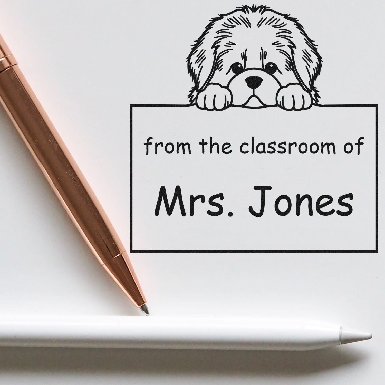 Newfoundland Personalizable Librarian Stamper Pre-Inked - Engineer Seal Stamps