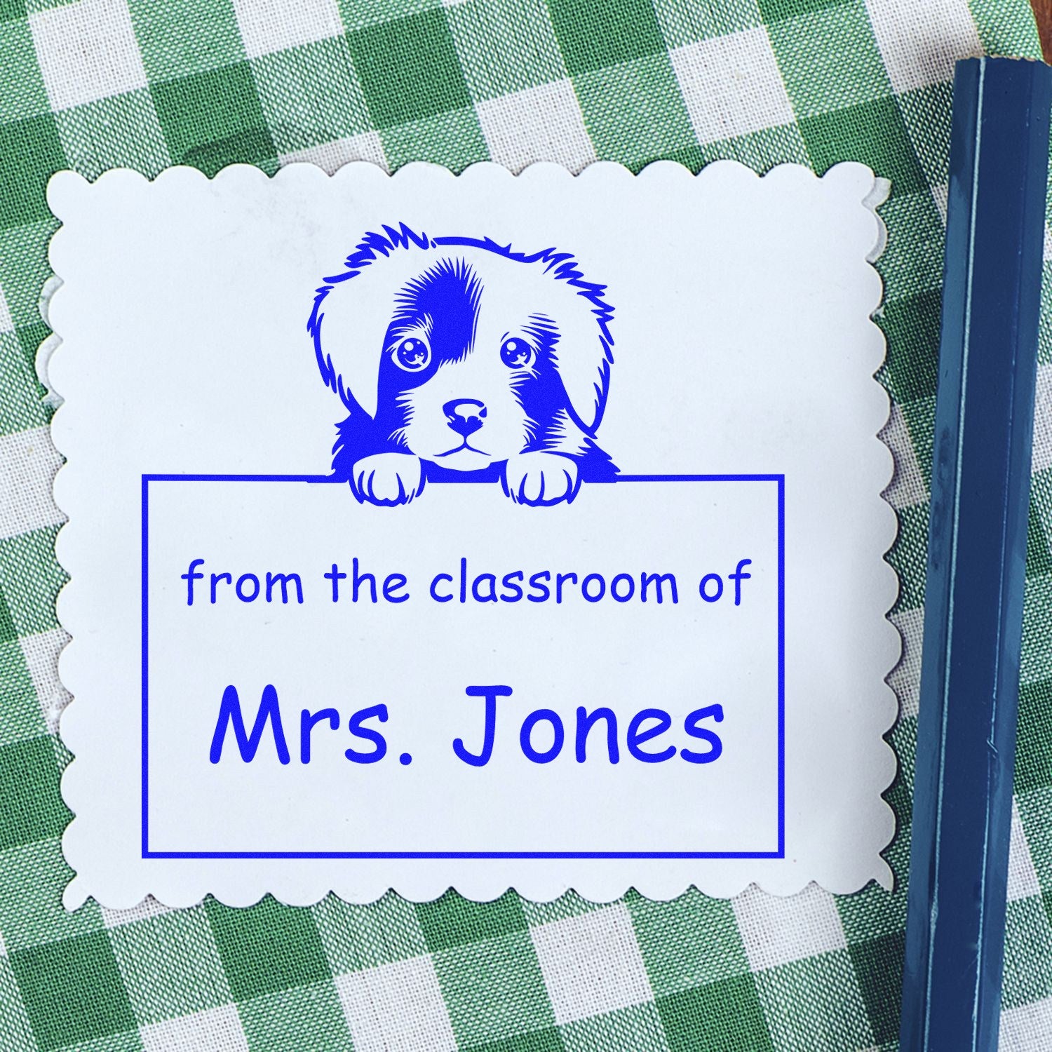 PSI Pre-Inked Nova Scotia Duck Tolling Retriever Personalized Librarian Stamp - Engineer Seal Stamps