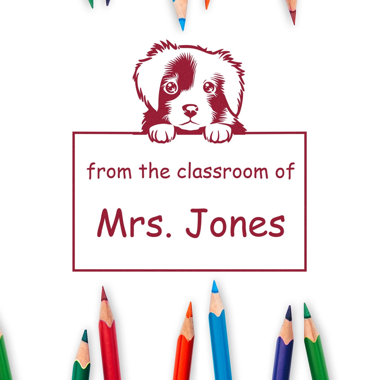 Nova Scotia Duck Tolling Retriever Personalizable Librarian Stamp Pre-Inked - Engineer Seal Stamps