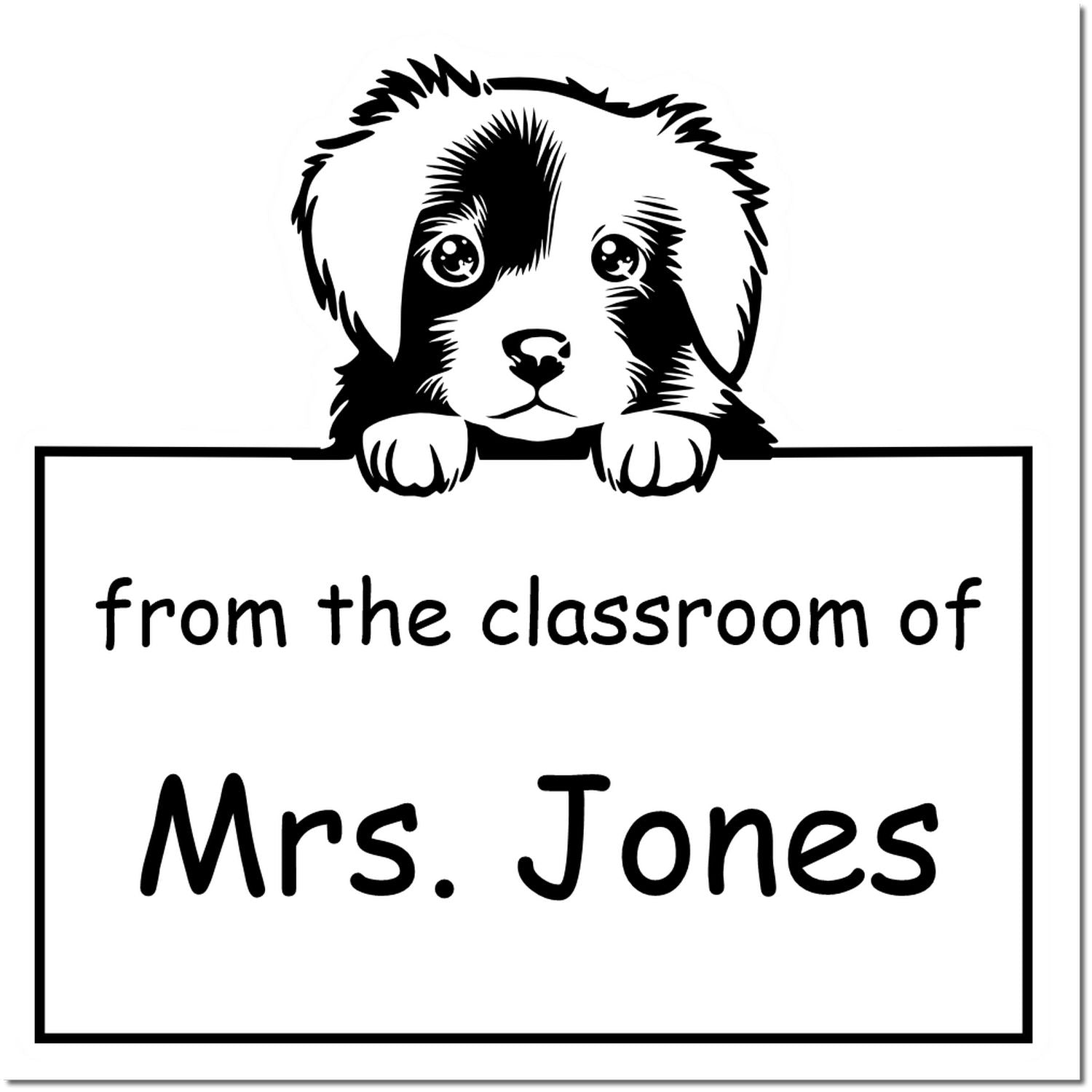 PSI Pre-Inked Nova Scotia Duck Tolling Retriever Personalized Librarian Stamp - Engineer Seal Stamps