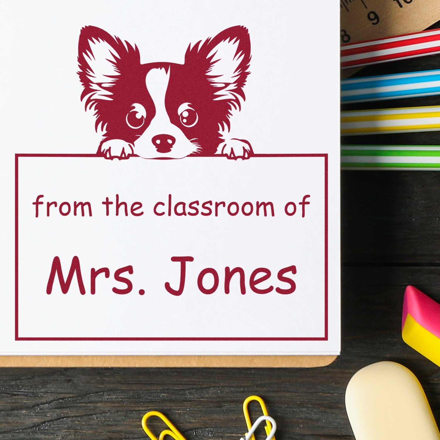 PSI Pre-Inked Papillon Personalized Learning Enthusiast Stamp - Engineer Seal Stamps